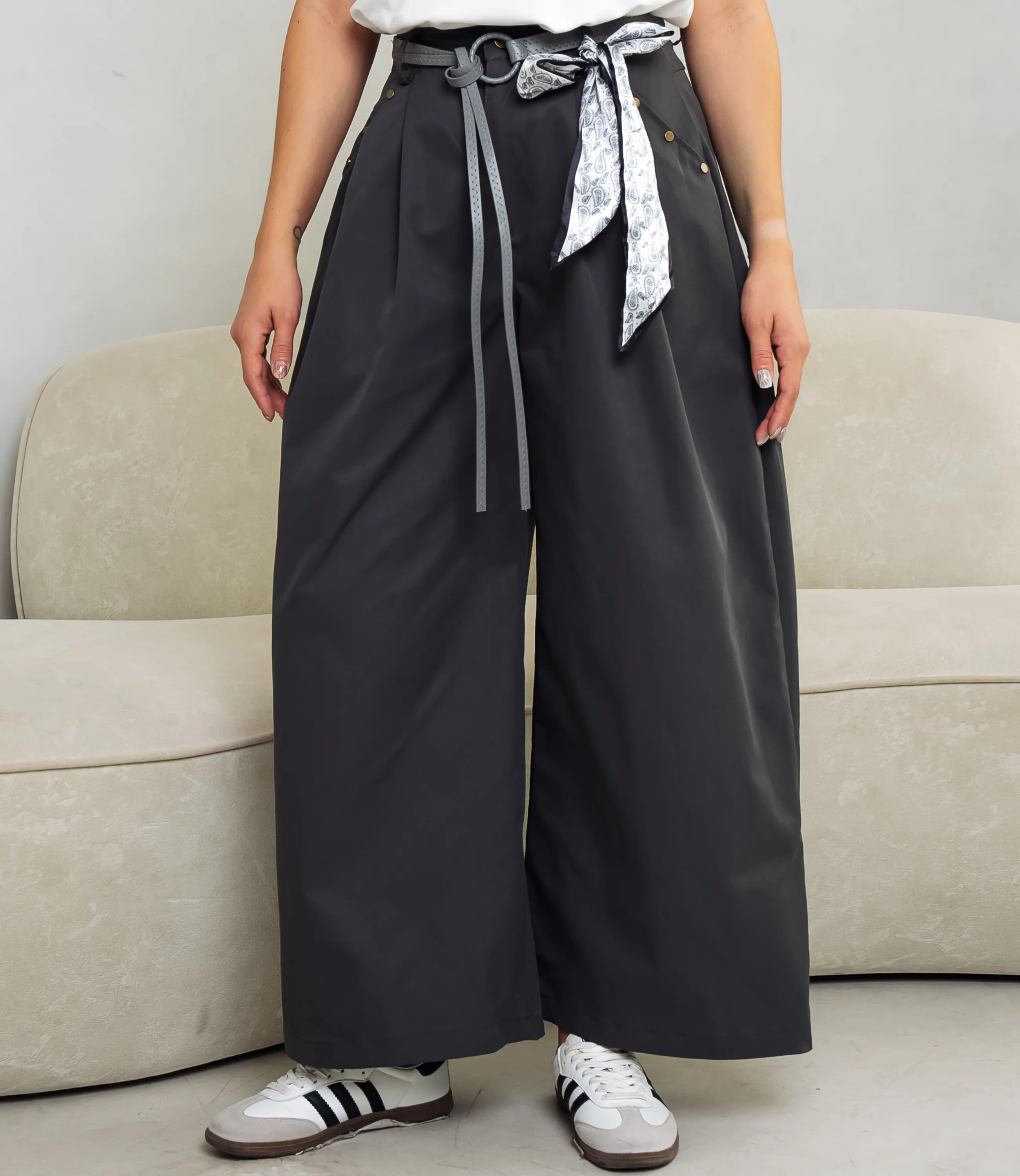 Брюки #КТ8352, тёмно-серый - фото 2