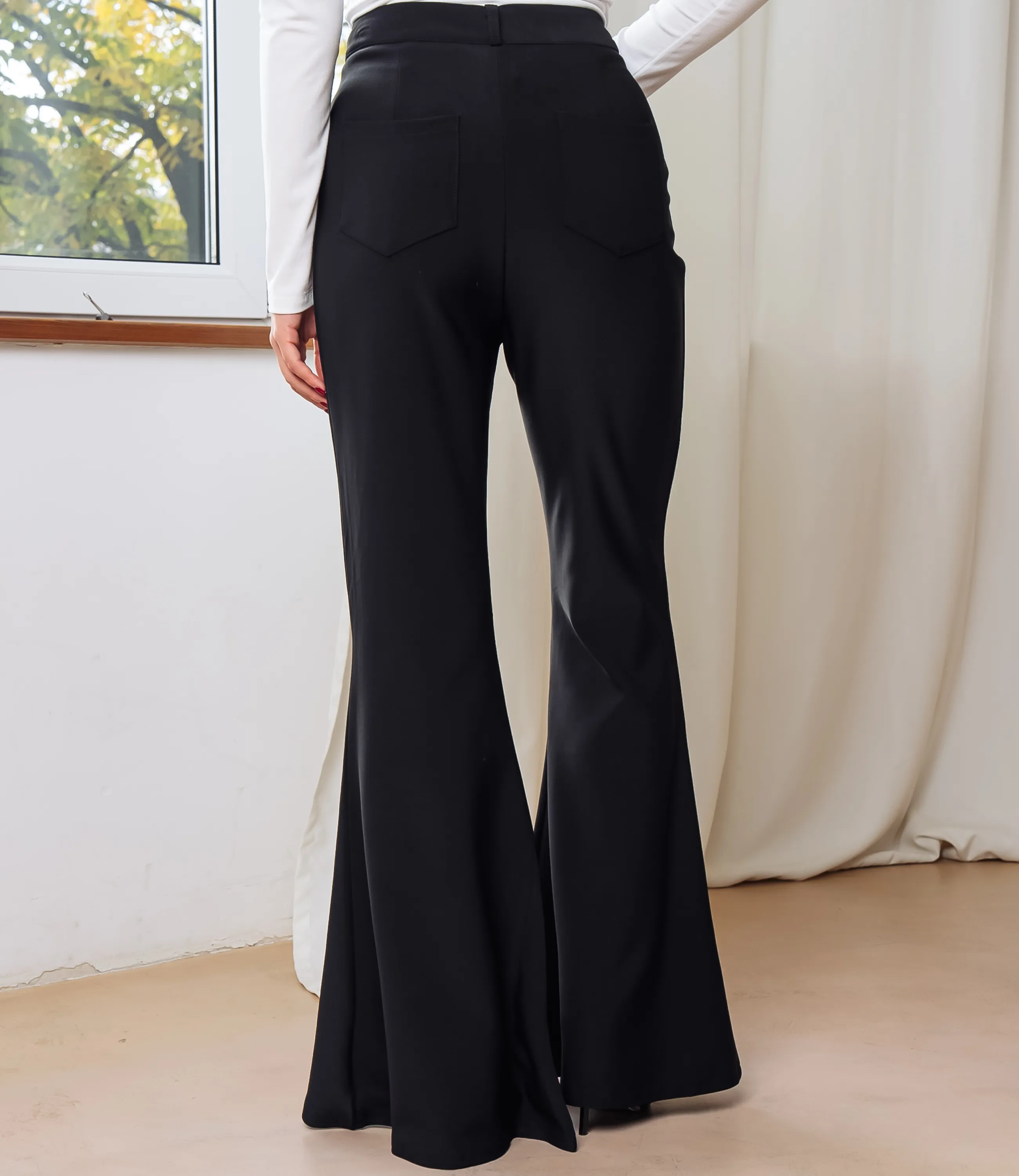 Брюки #КТ0702, чёрный - фото 5