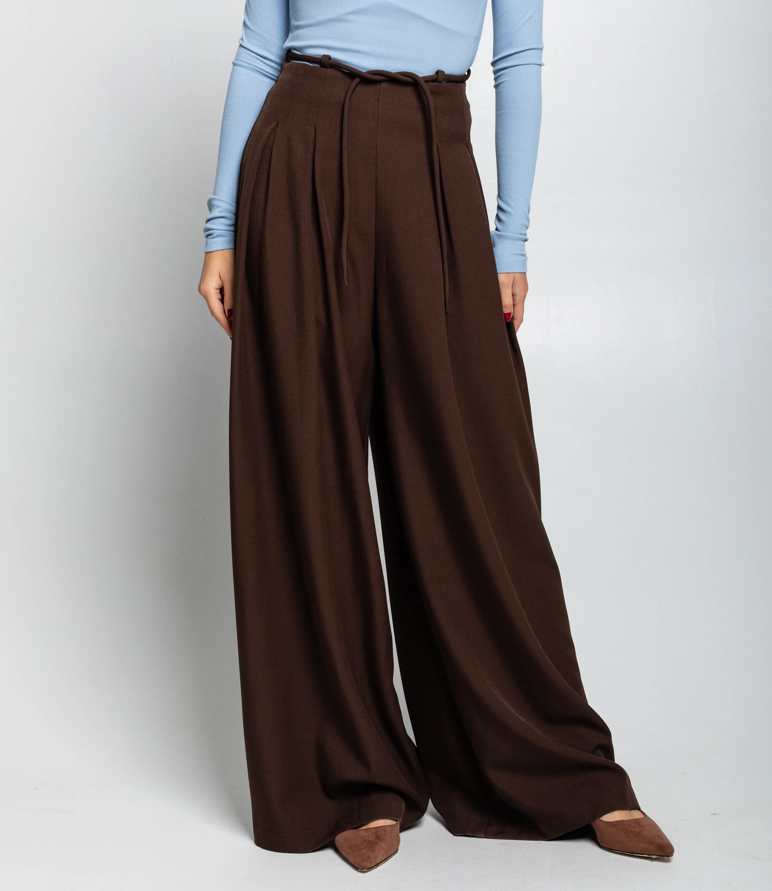 Брюки #КТ16301-2, коричневый - фото 2