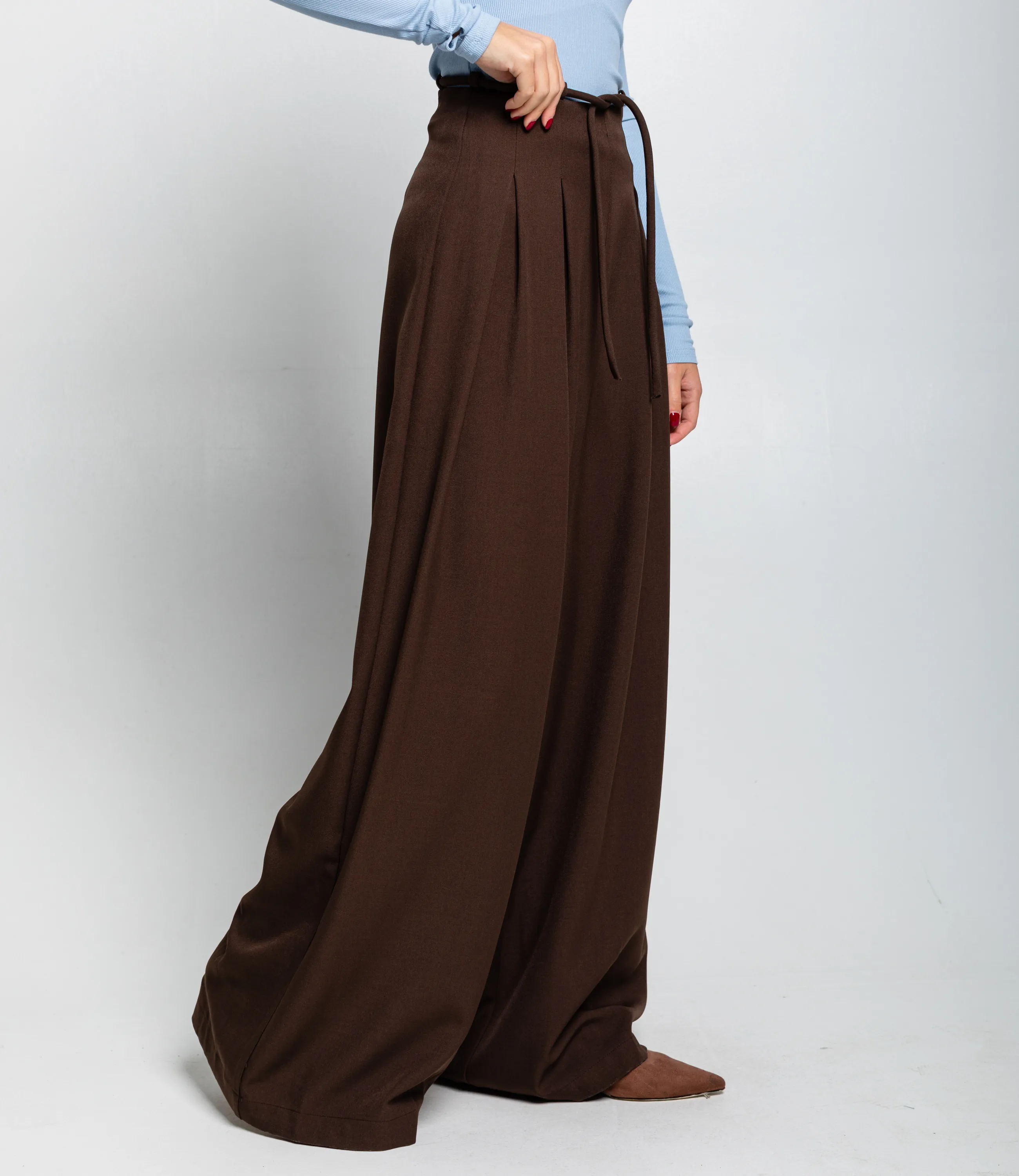 Брюки #КТ16301-2, коричневый - фото 3