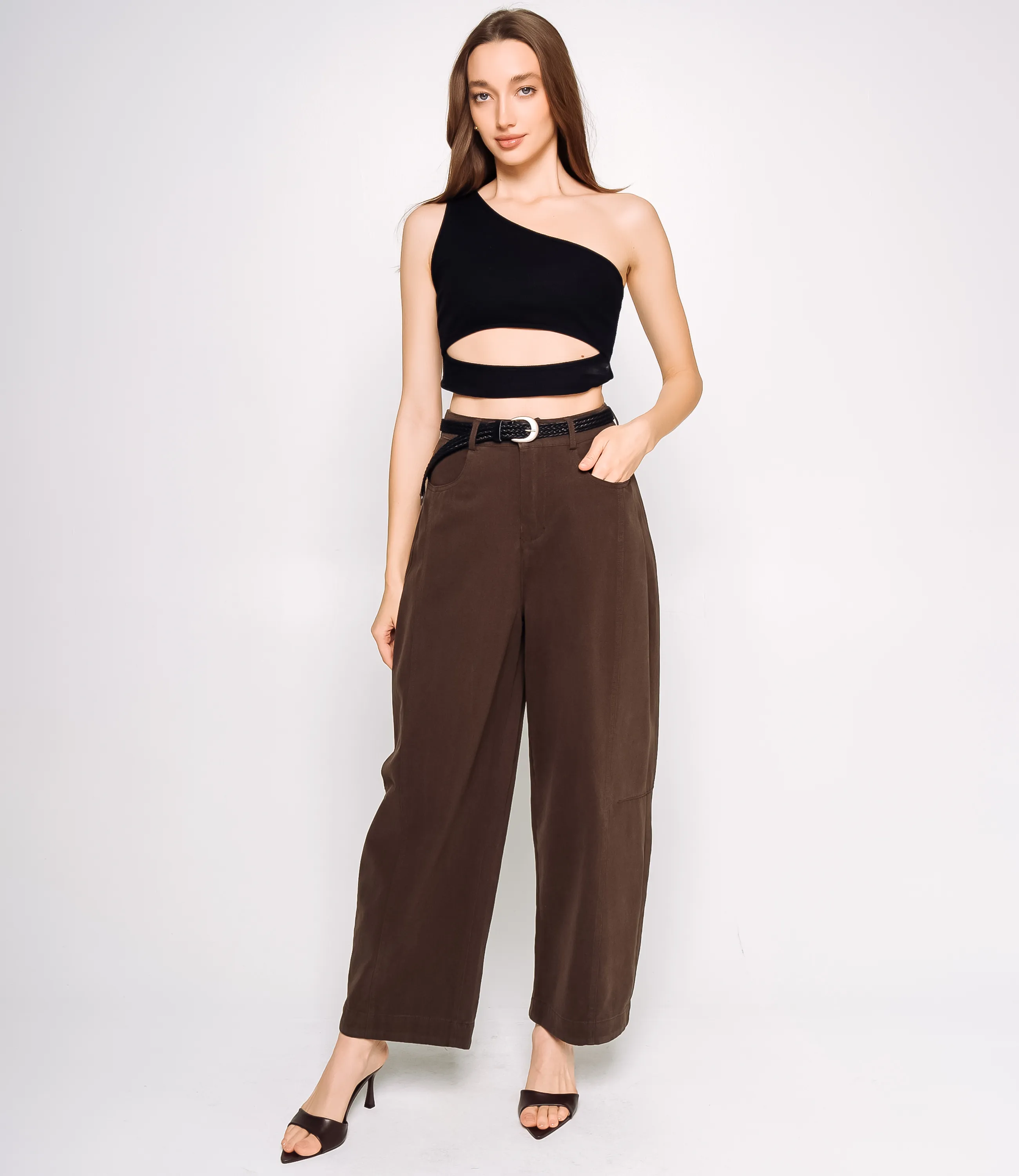 Брюки #КТ6680, шоколадный - фото 1