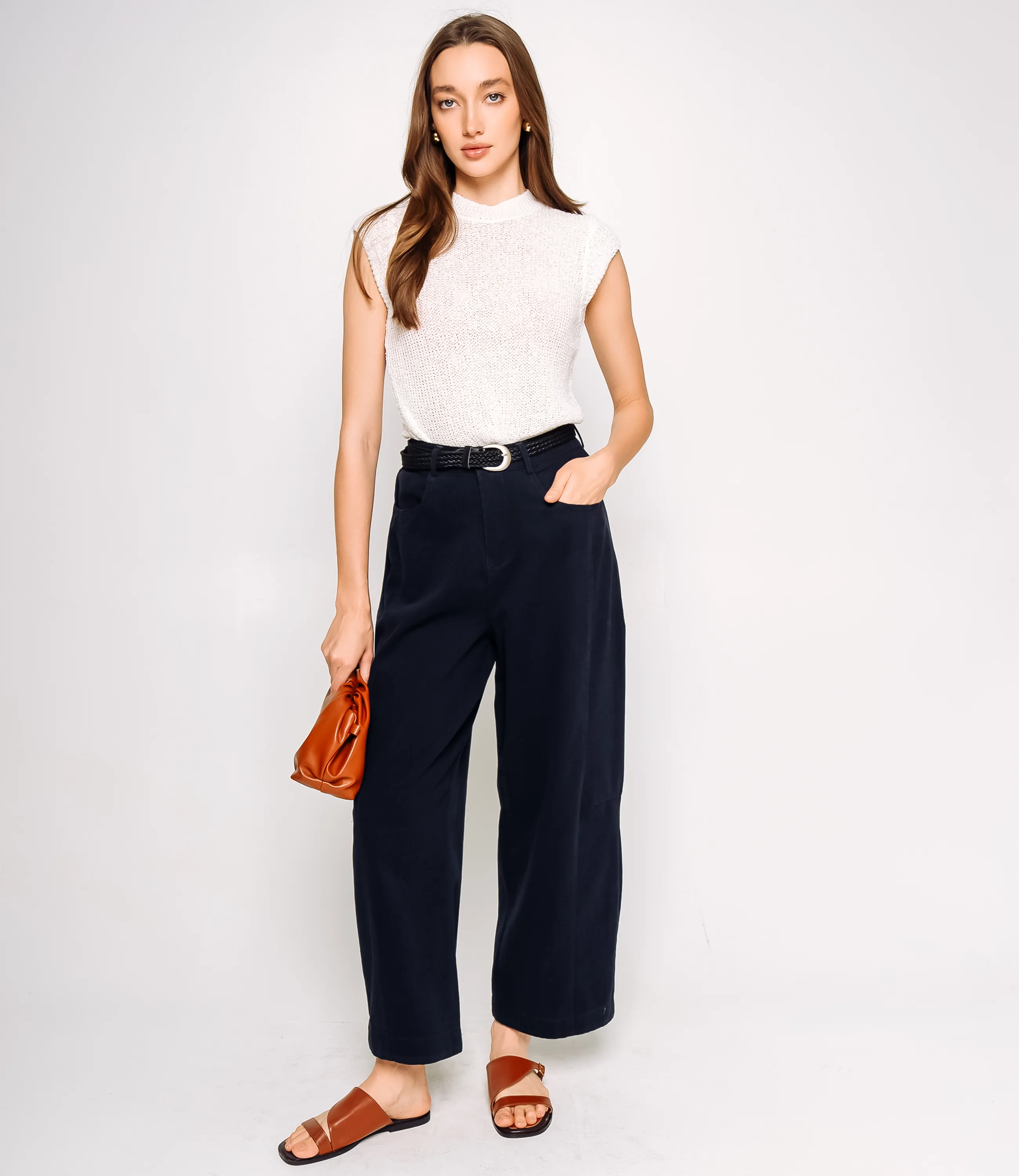 Брюки #КТ6680, тёмно-синий - фото 1