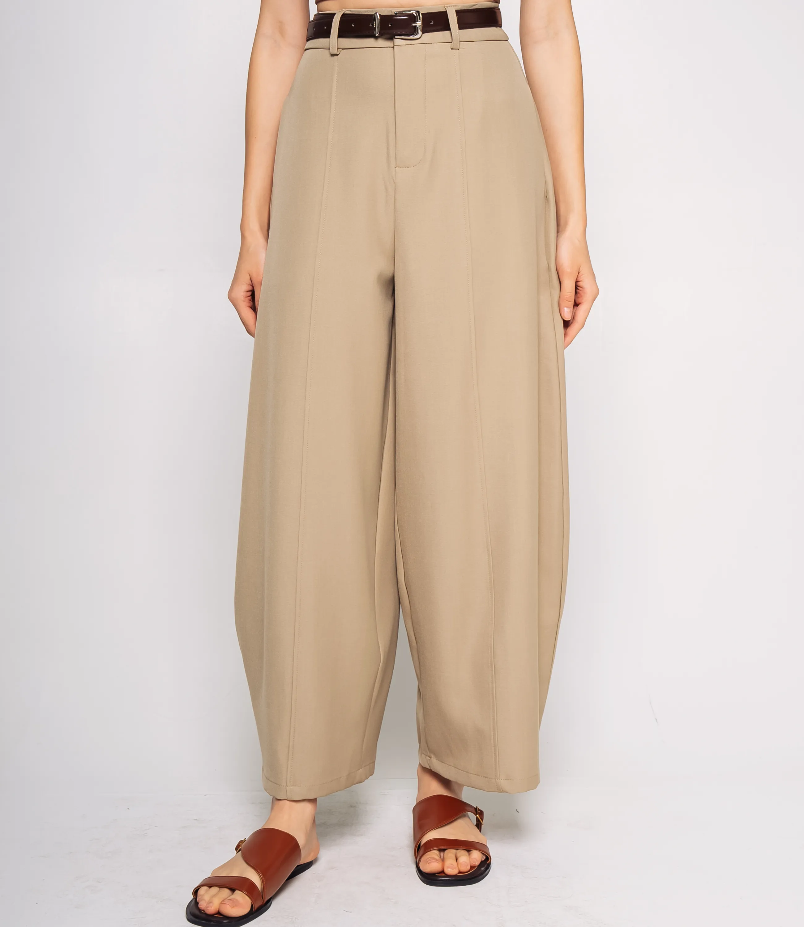 Брюки #КТ0966, бежевый - фото 2