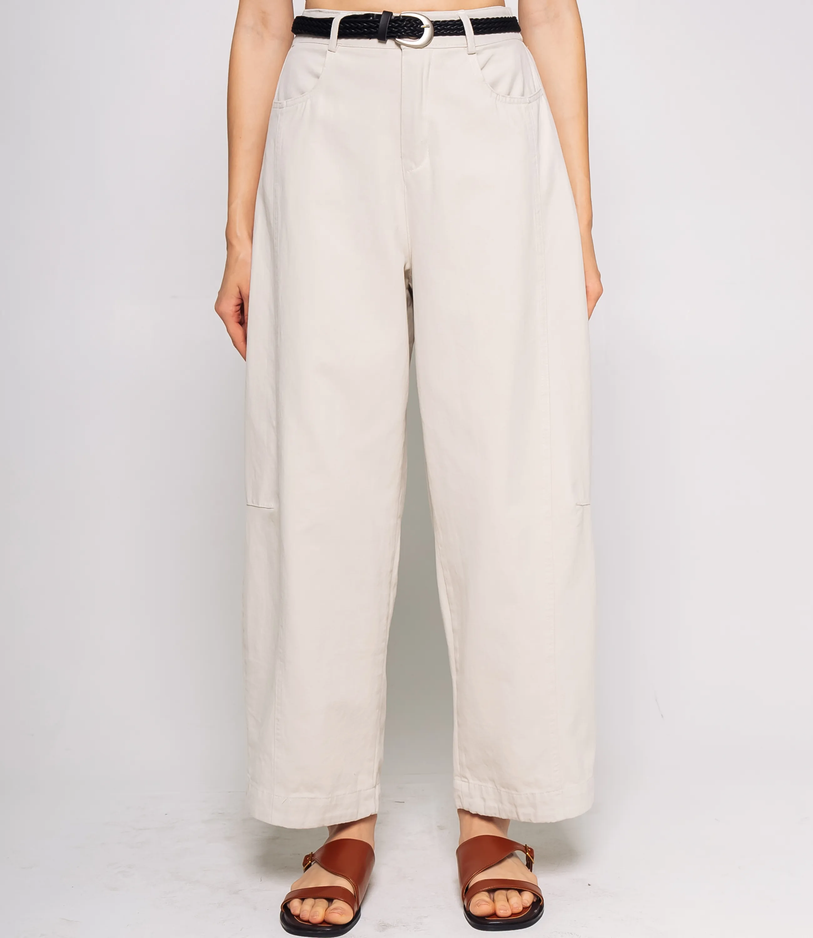 Брюки #КТ6680, светло-бежевый - фото 2