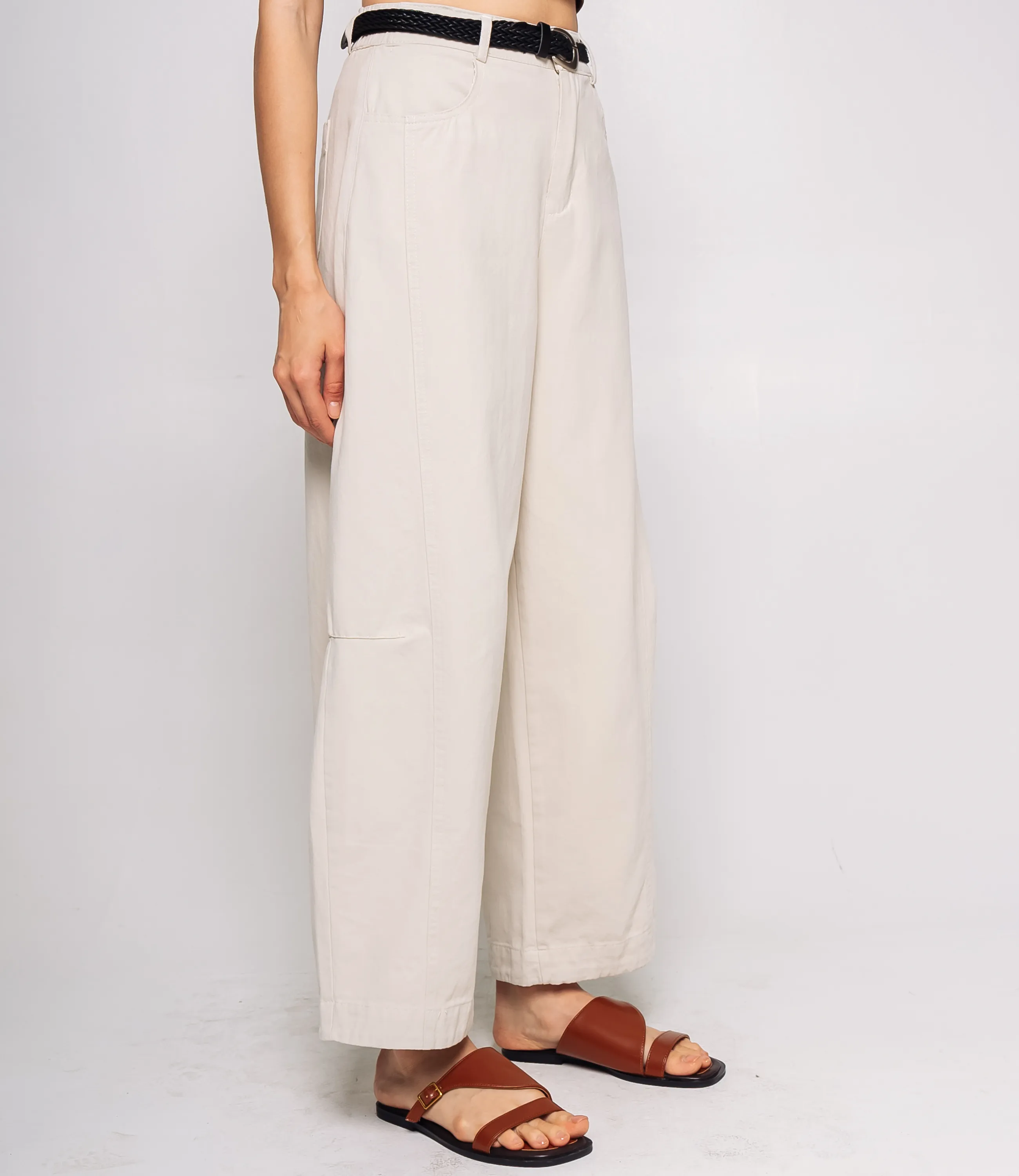 Брюки #КТ6680, светло-бежевый - фото 3