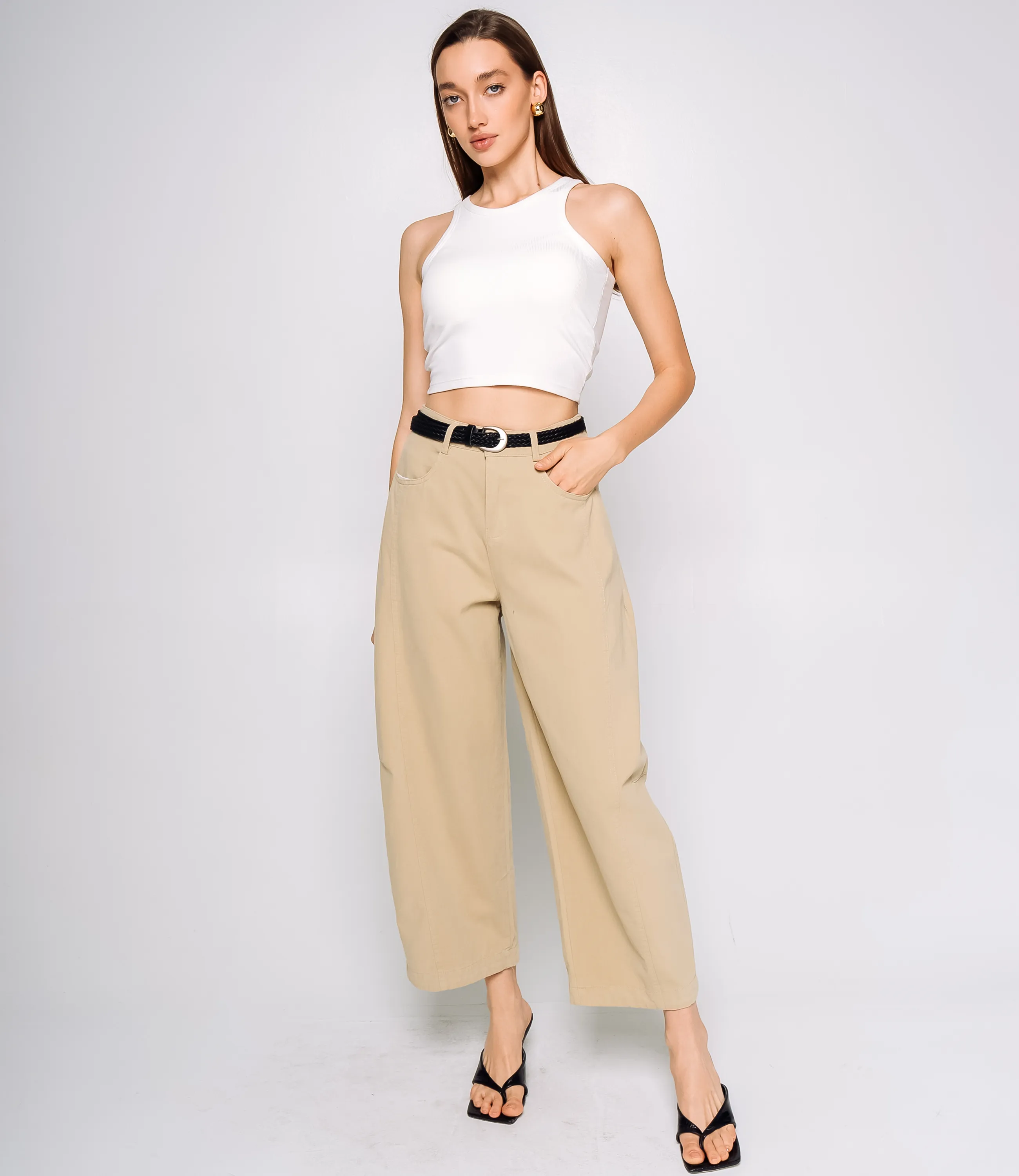 Брюки #КТ6680, песочный - фото 1