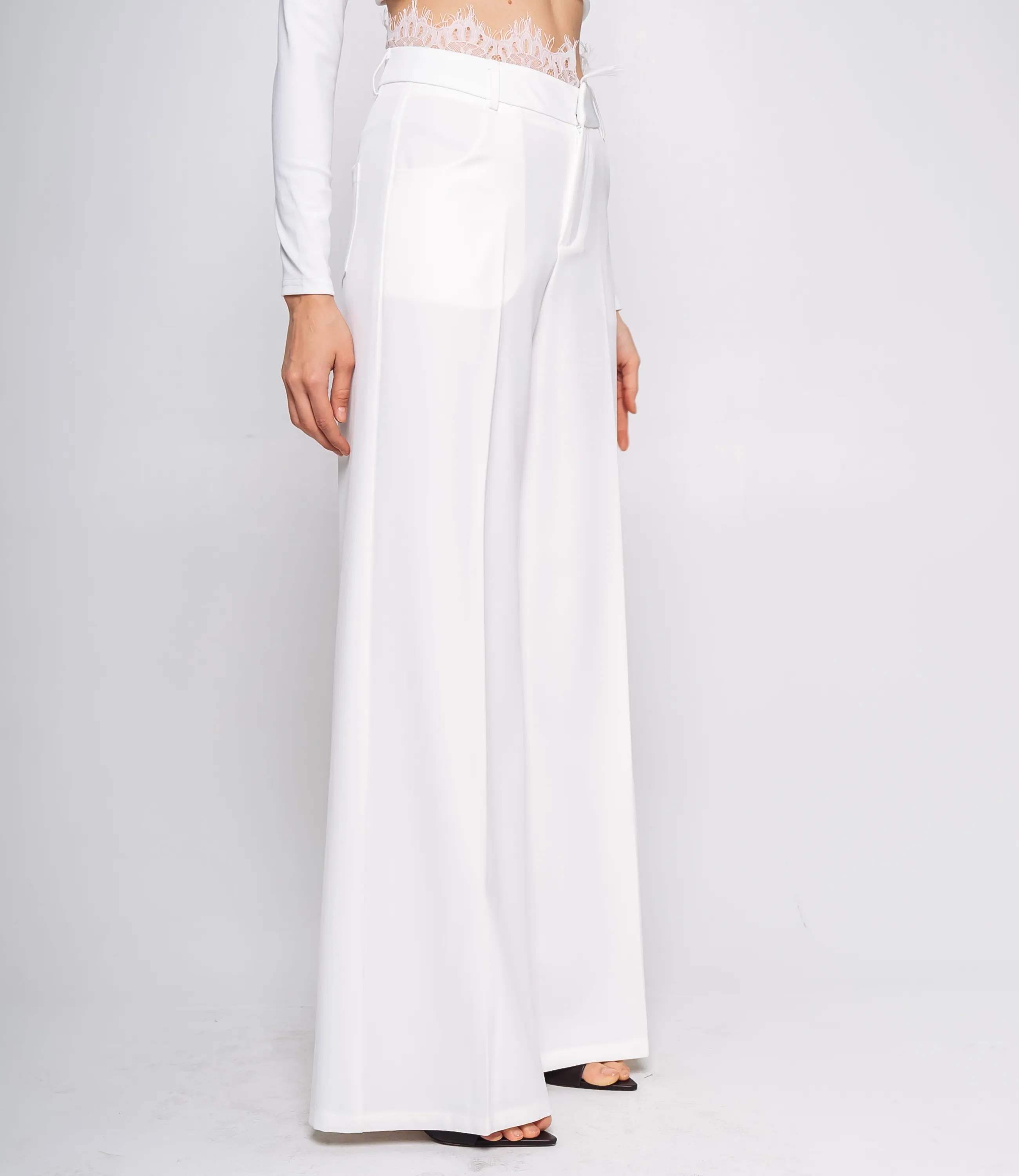 Брюки #КТ16580, белый - фото 3