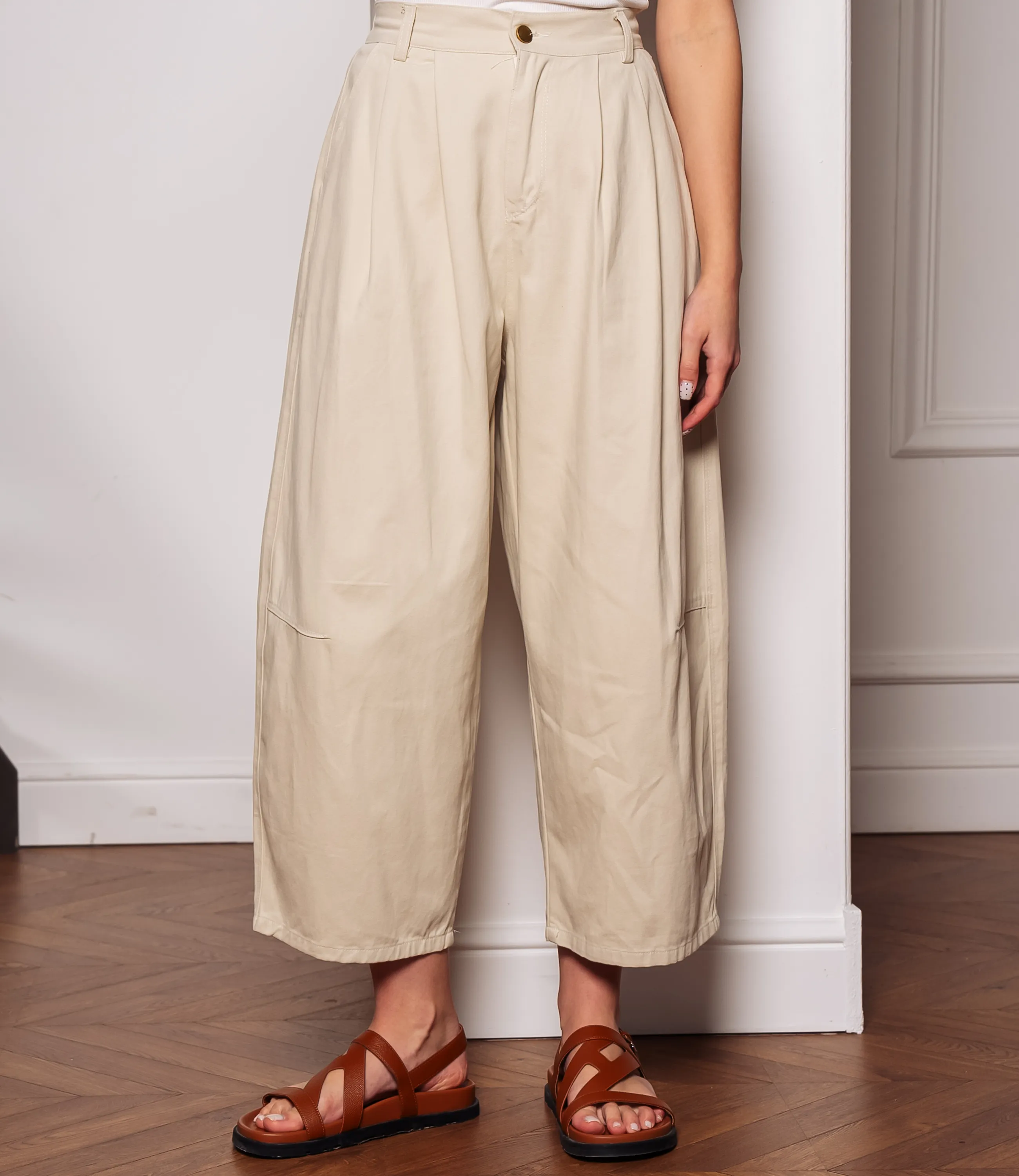 Брюки #КТ5203, светло-бежевый - фото 2