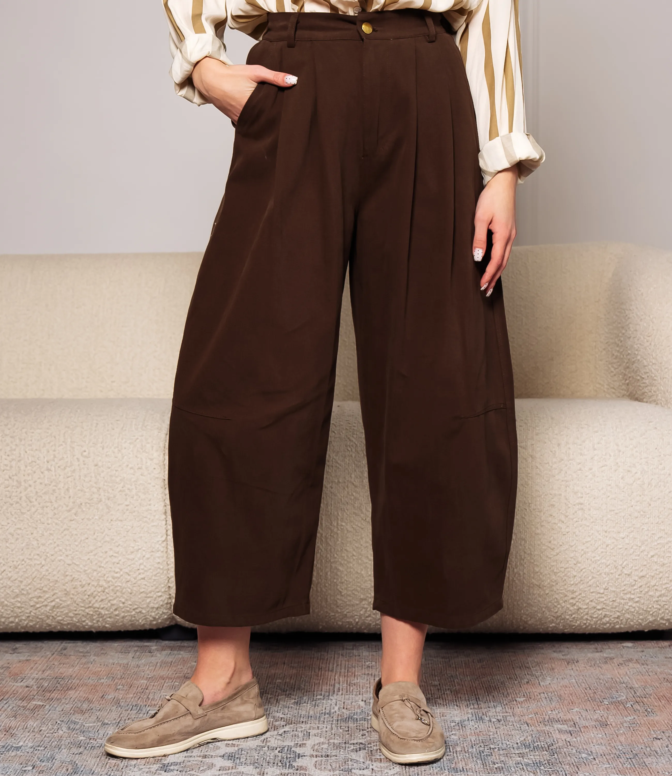 Брюки #КТ5203, шоколадный - фото 2