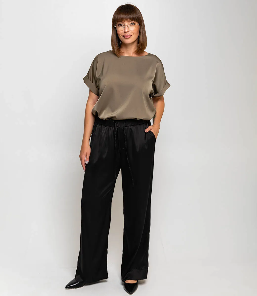 Брюки #ОКТ095010, чёрный - фото 1