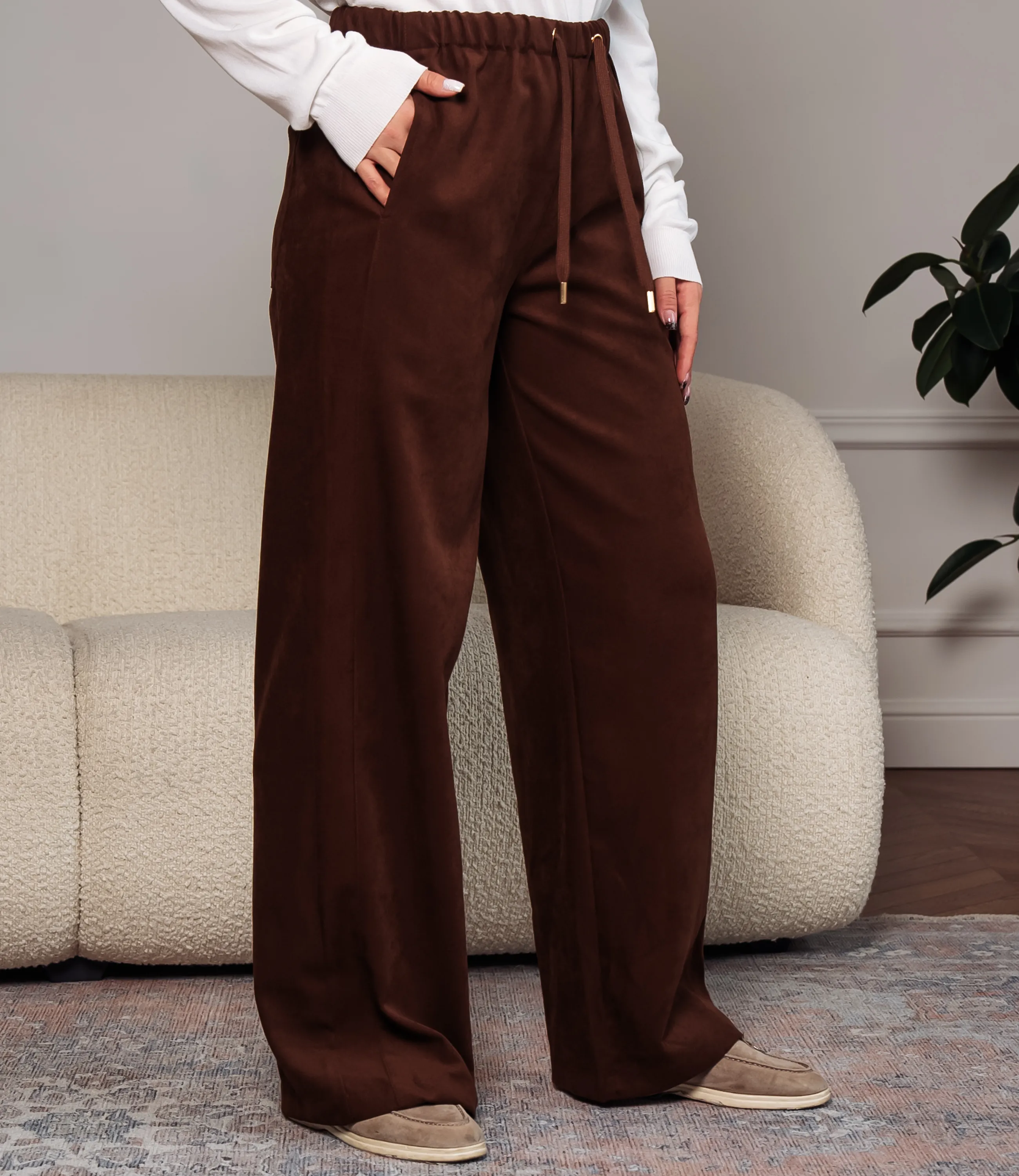 Брюки #ОКТ165005, шоколадный - фото 3