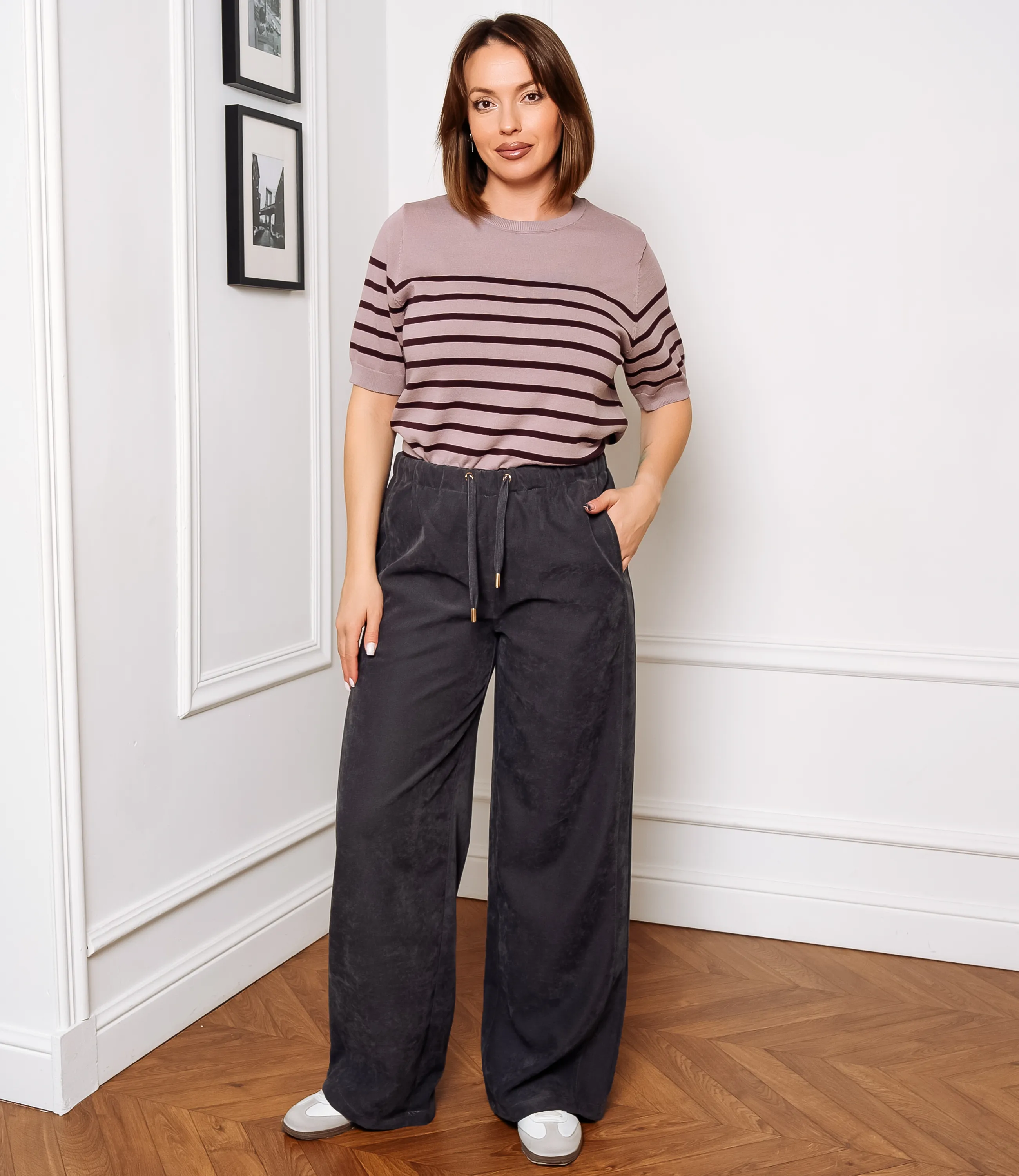 Брюки #ОКТ165005, графит - фото 1