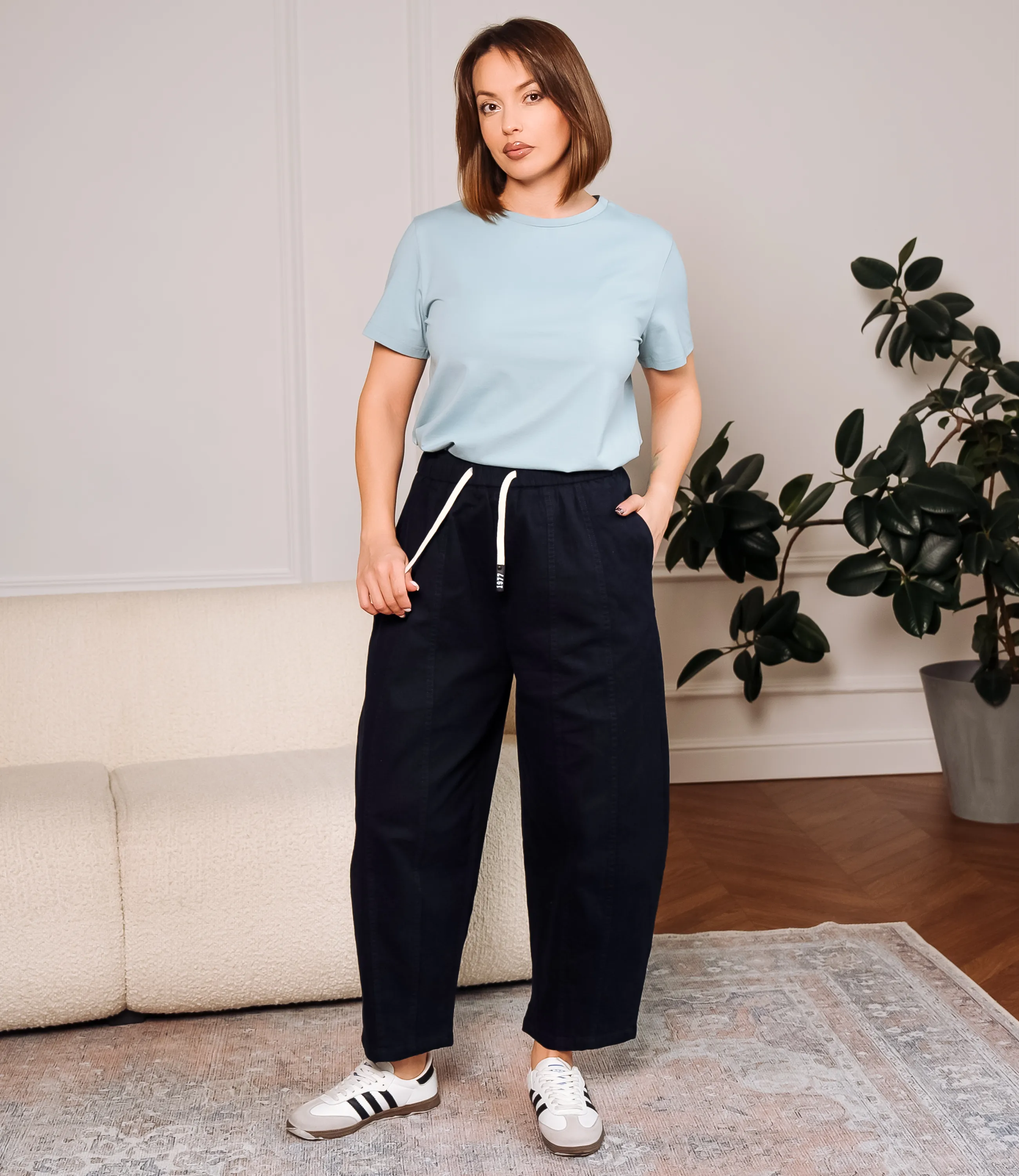 Брюки #КТ5890, тёмно-синий - фото 1