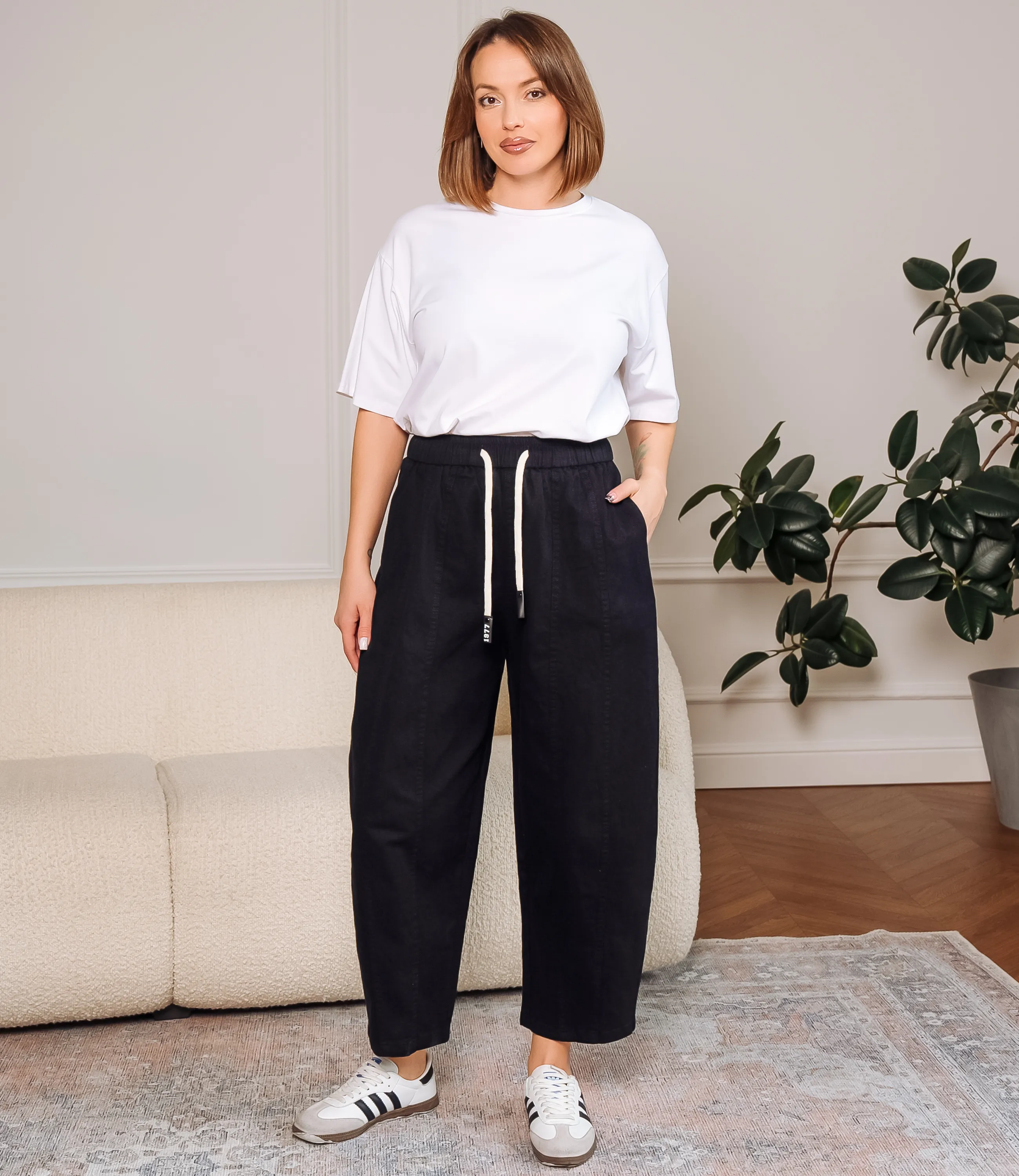 Брюки #КТ5890, чёрный - фото 1