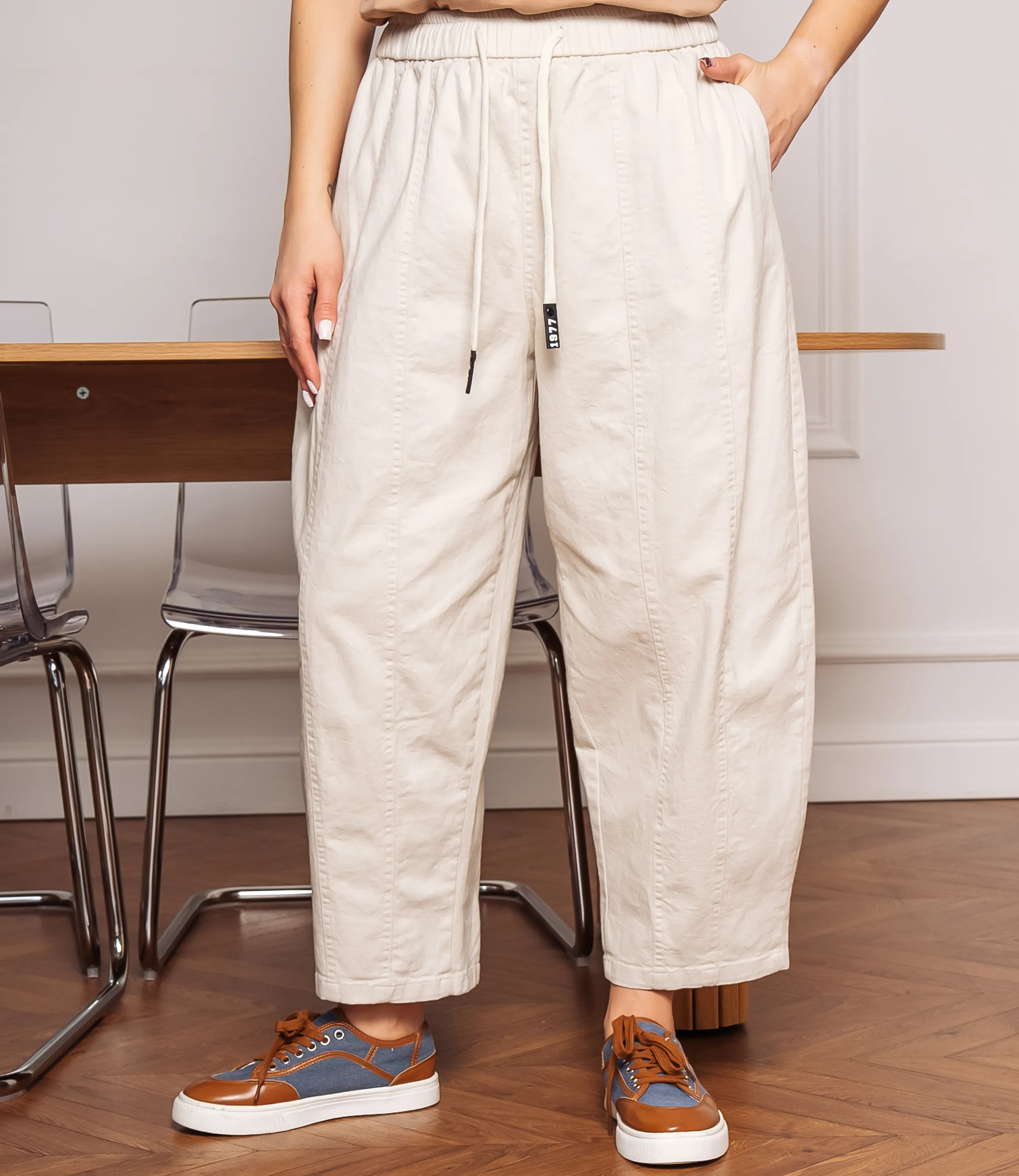 Брюки #КТ5890, светло-бежевый - фото 2