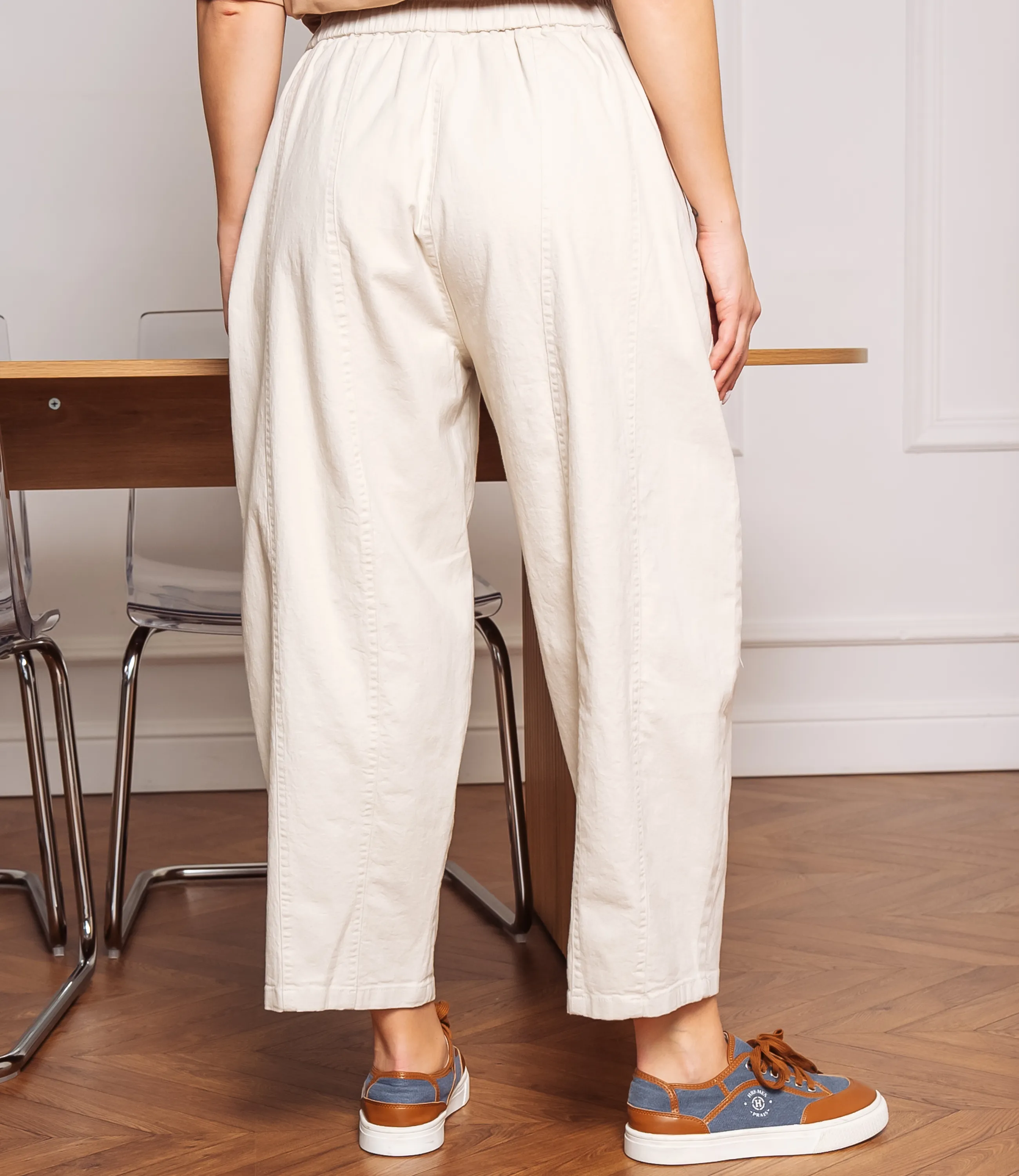 Брюки #КТ5890, светло-бежевый - фото 4