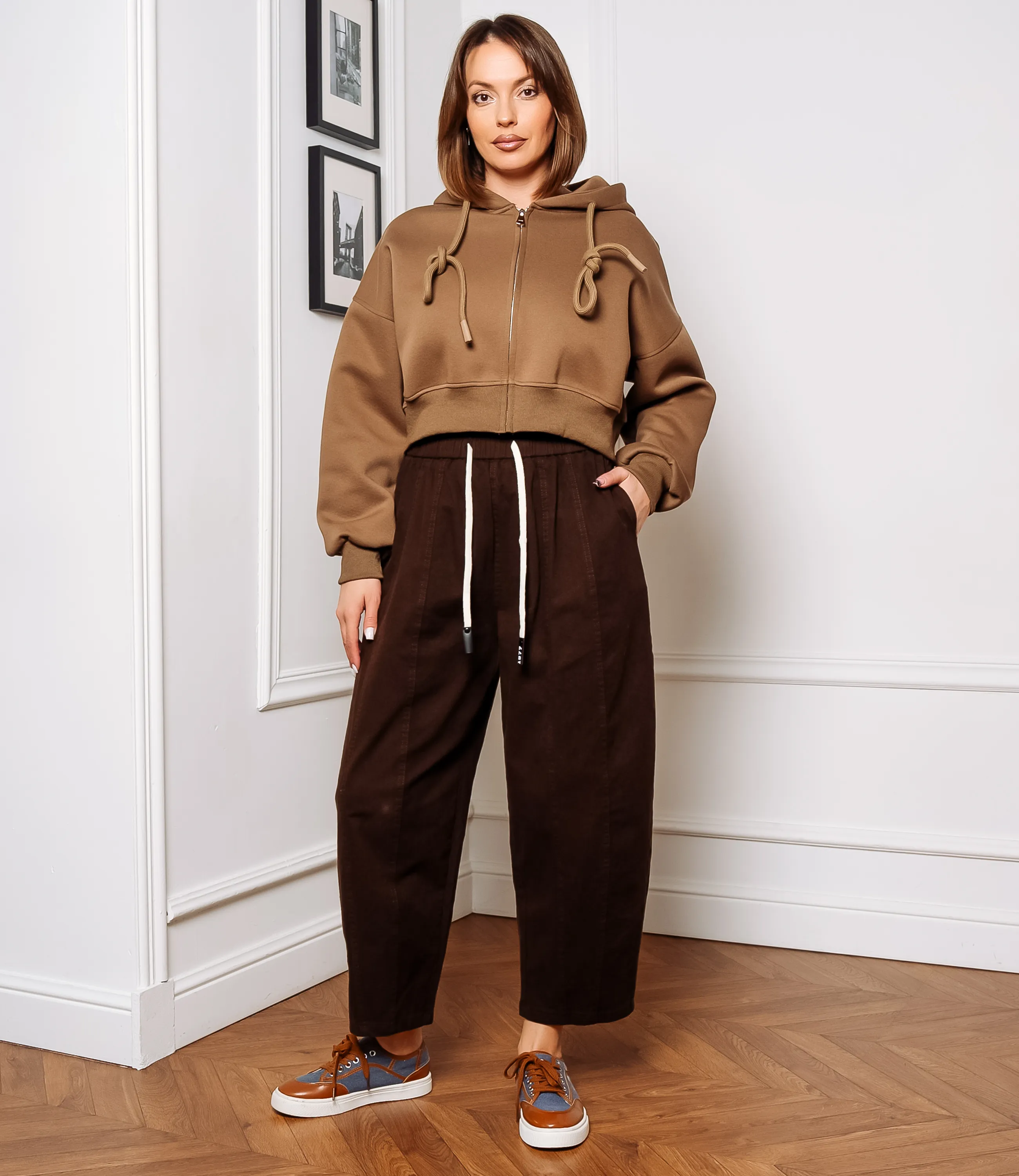 Брюки #КТ5890, шоколадный - фото 1