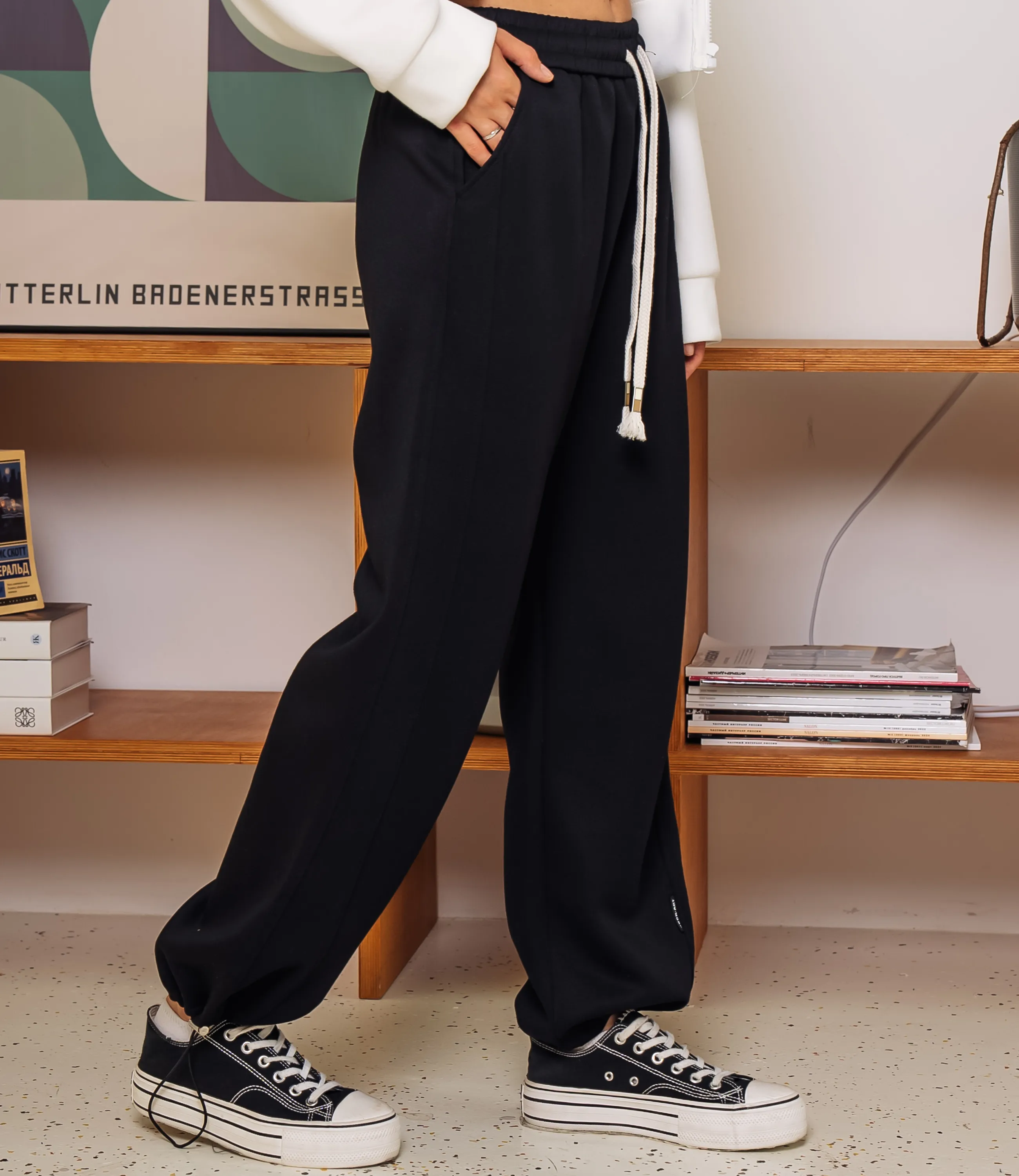 Спортивные Брюки #КТ5911 (1), чёрный - фото 3