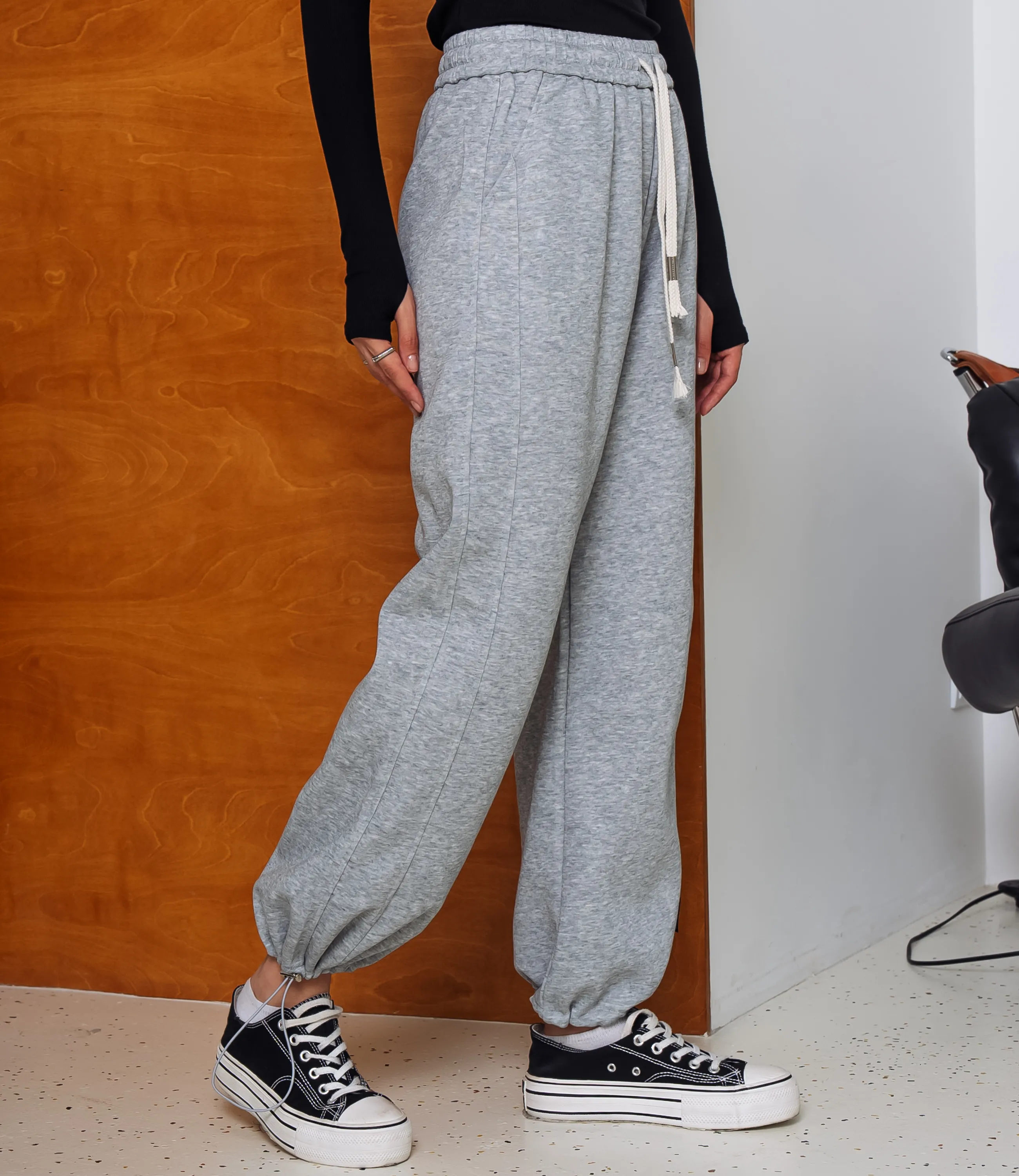 Спортивные Брюки #КТ5911 (1), серый меланж - фото 3