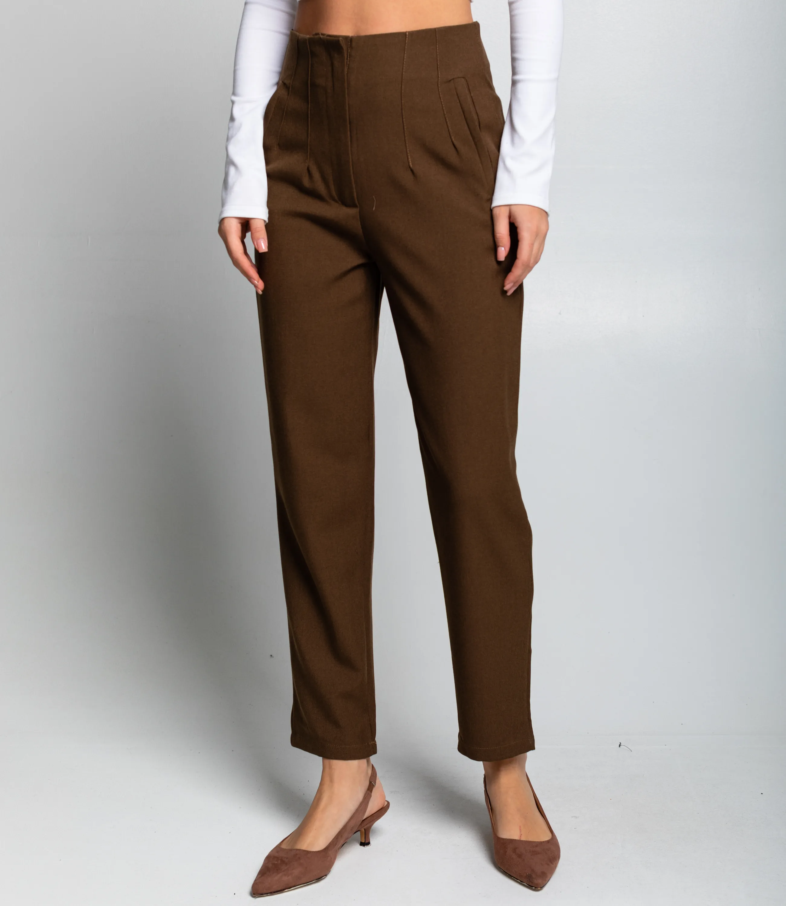 Брюки #ОКТ165002, тёмный хаки - фото 2