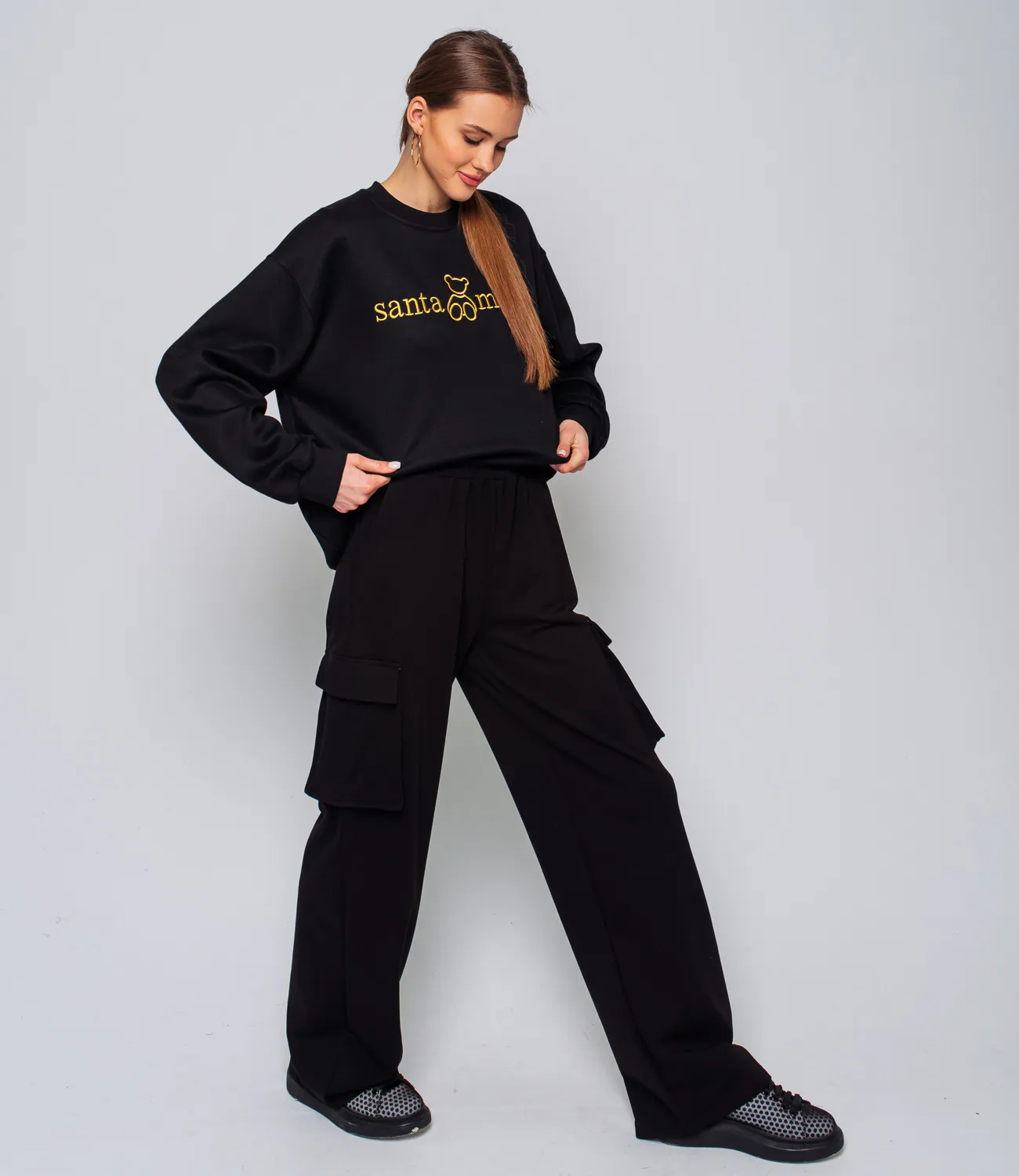Брюки #БШ1767, чёрный - фото 3