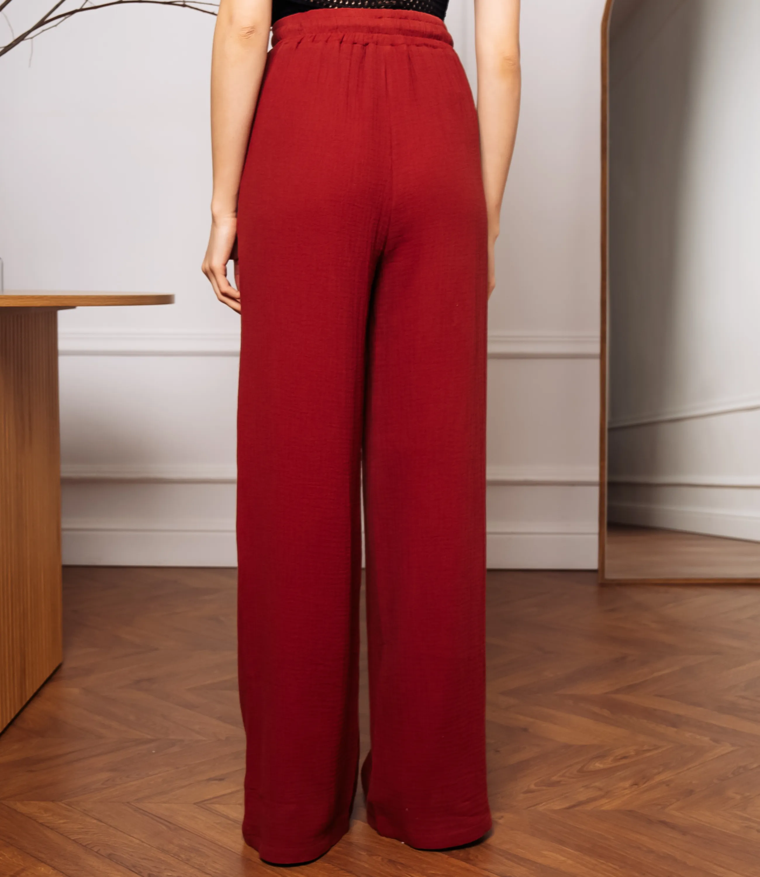 Брюки #ОКТ265001, марсала - фото 4