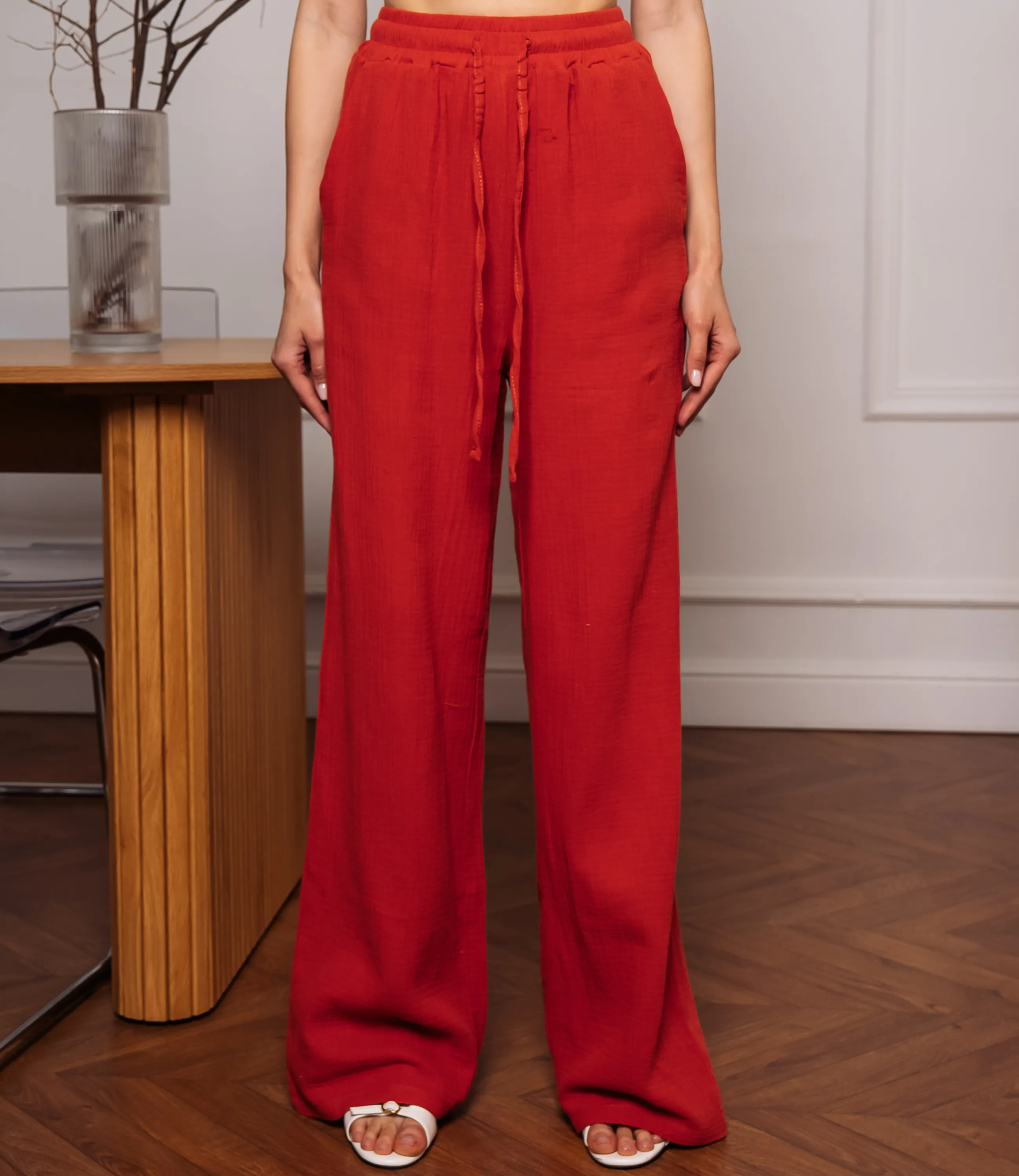 Брюки #ОКТ265001, терракотовый - фото 2