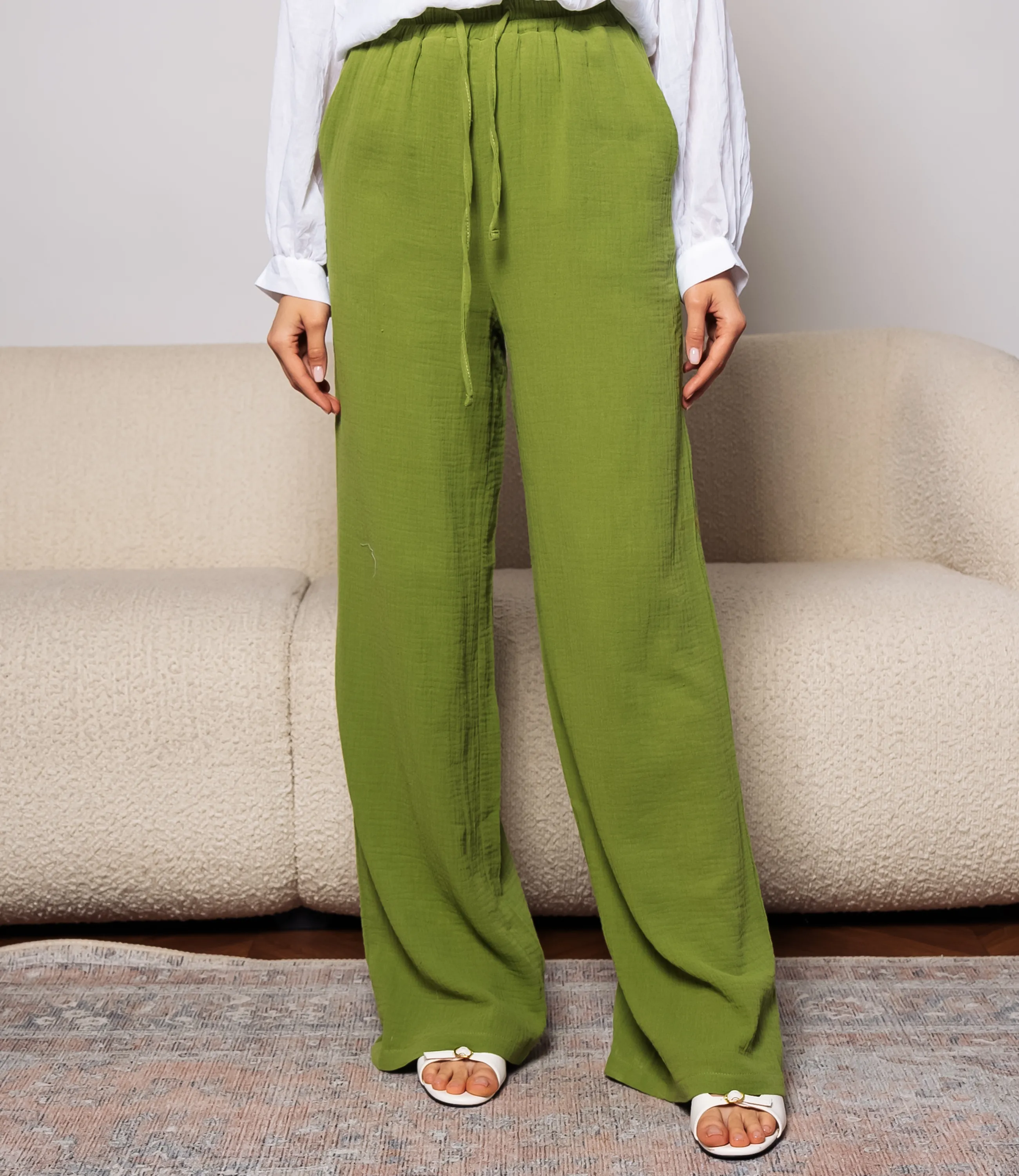 Брюки #ОКТ265001, салатовый - фото 2