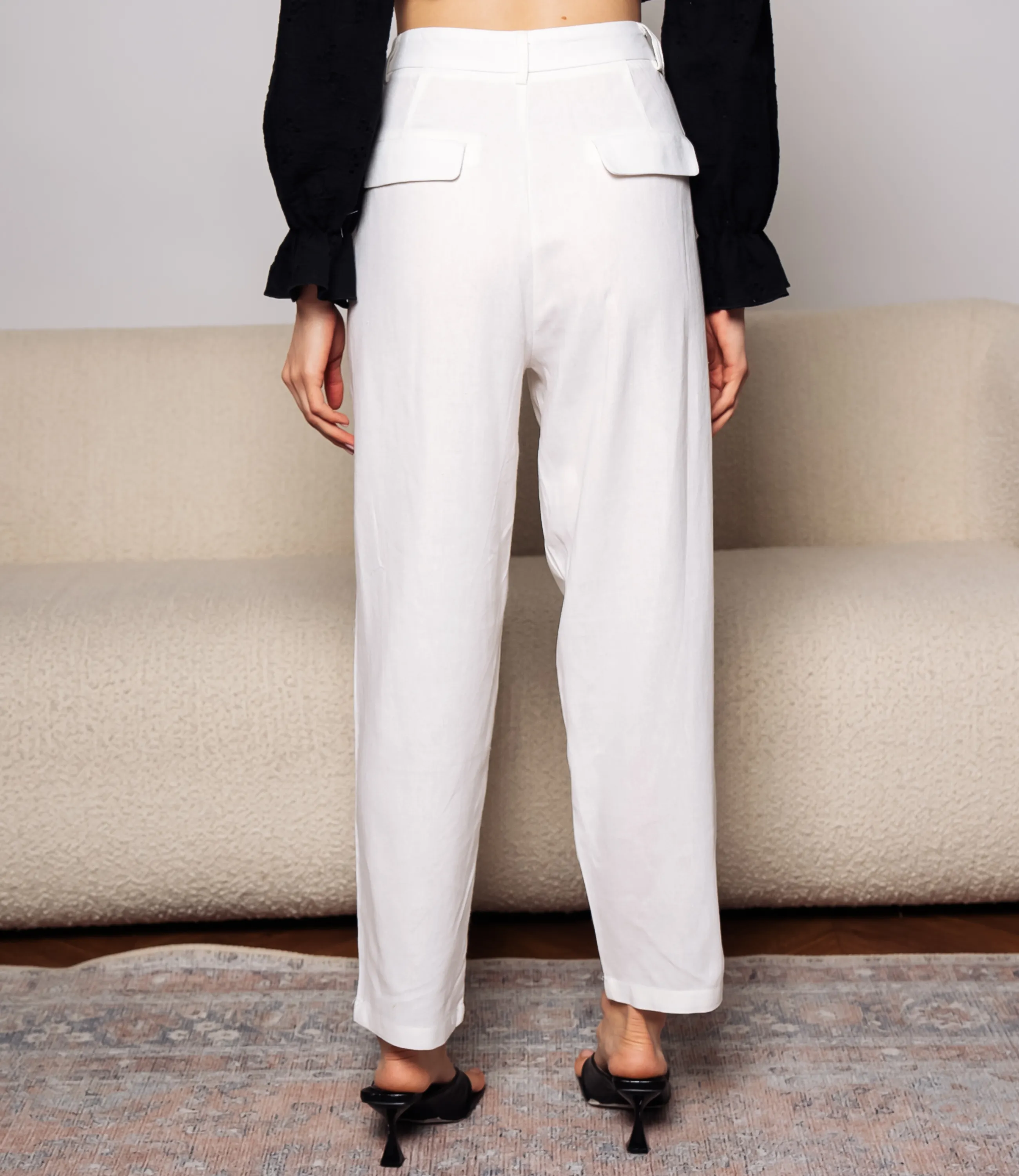 Брюки #ОКТ215007, белый - фото 4