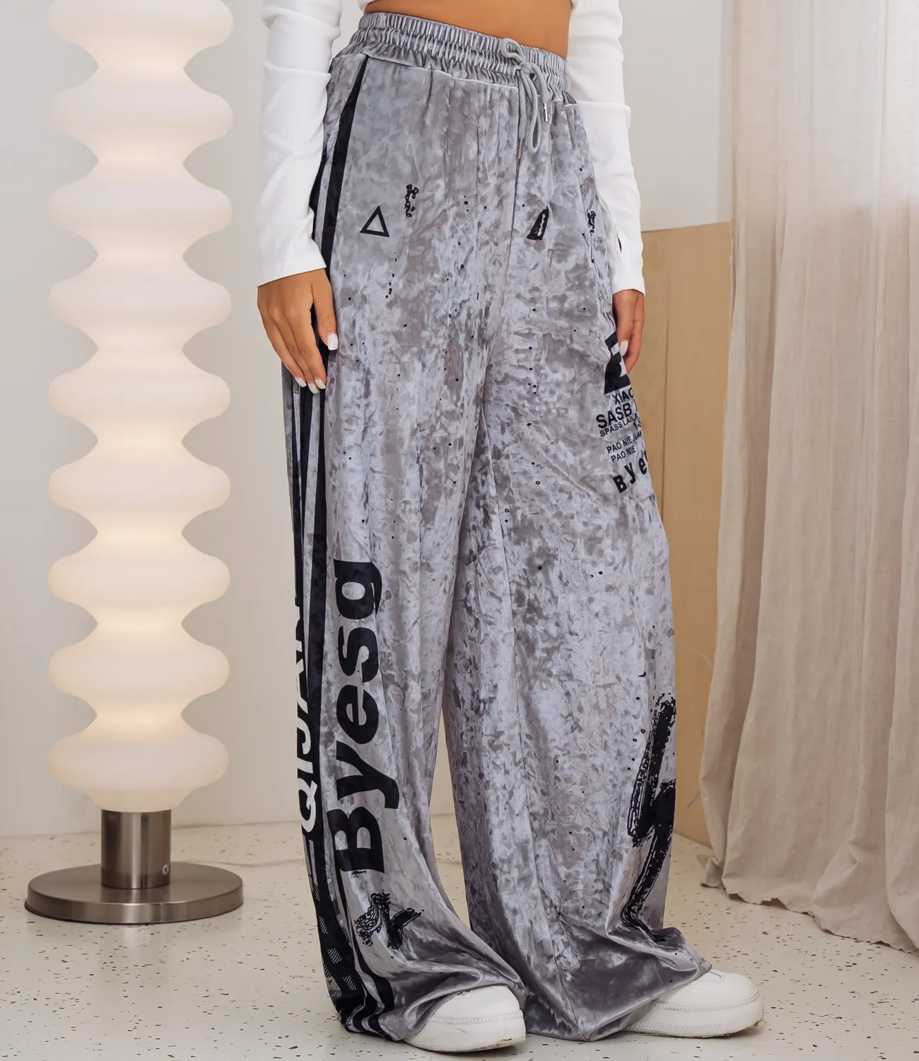 Спортивные брюки #КТ101 (10), серый - фото 3