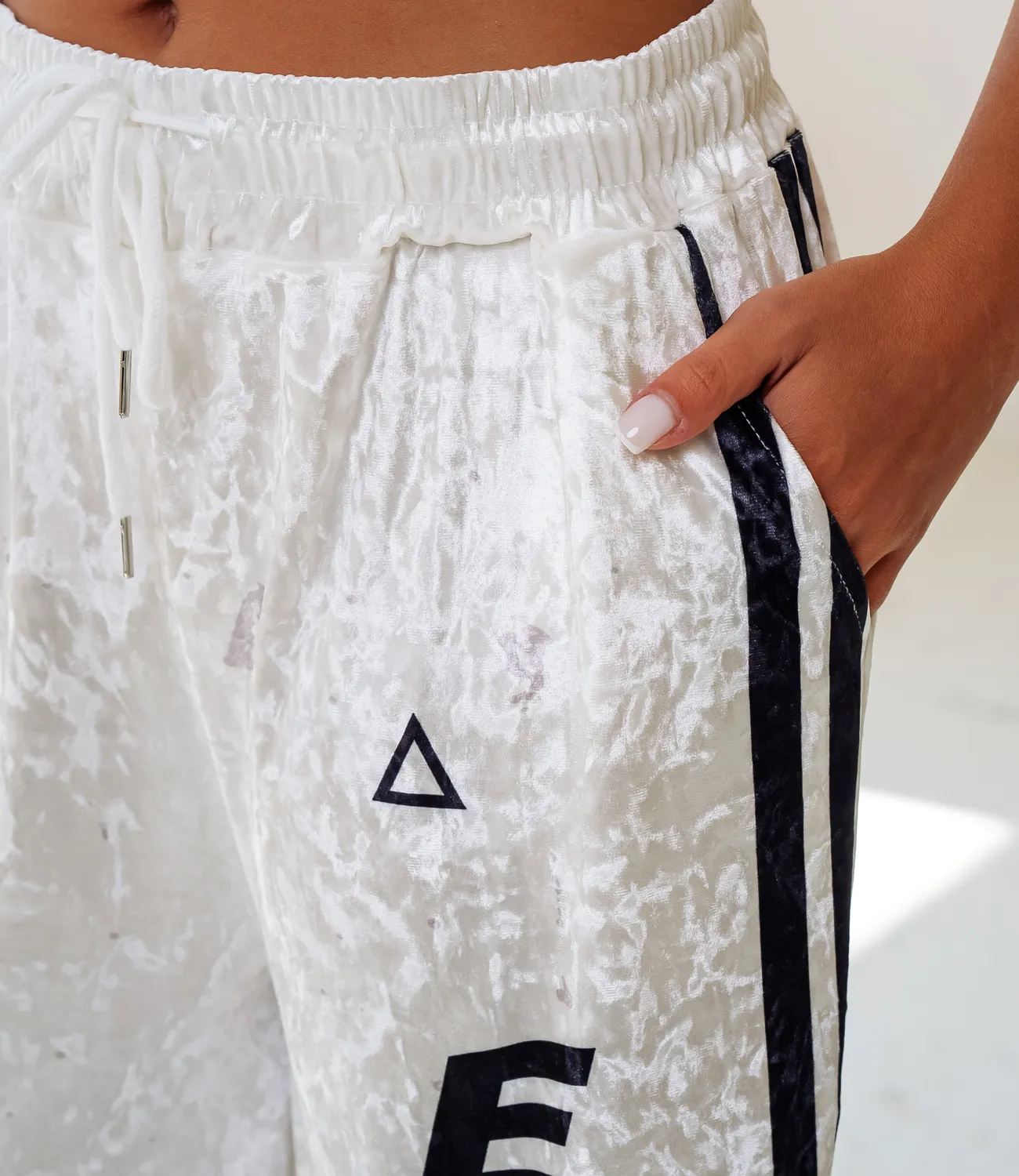 Спортивные брюки #КТ101 (10), молочный - фото 5