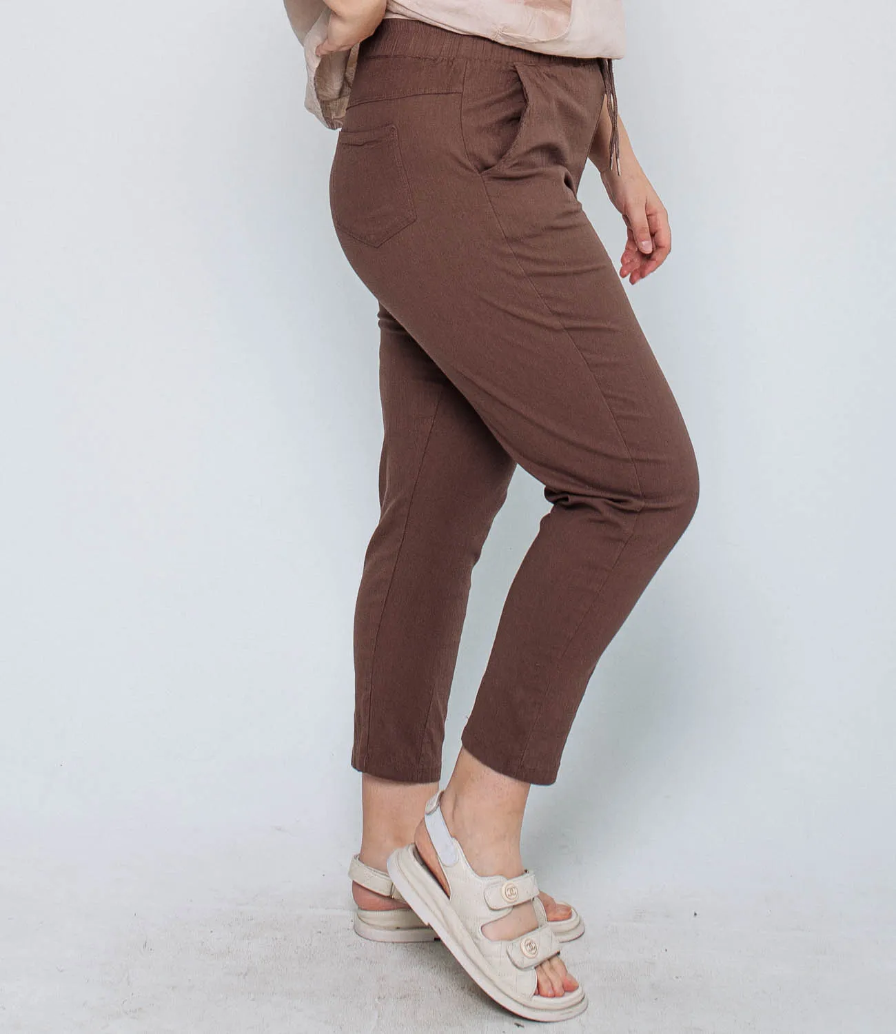 Брюки #ОДВ8815, коричневый - фото 2