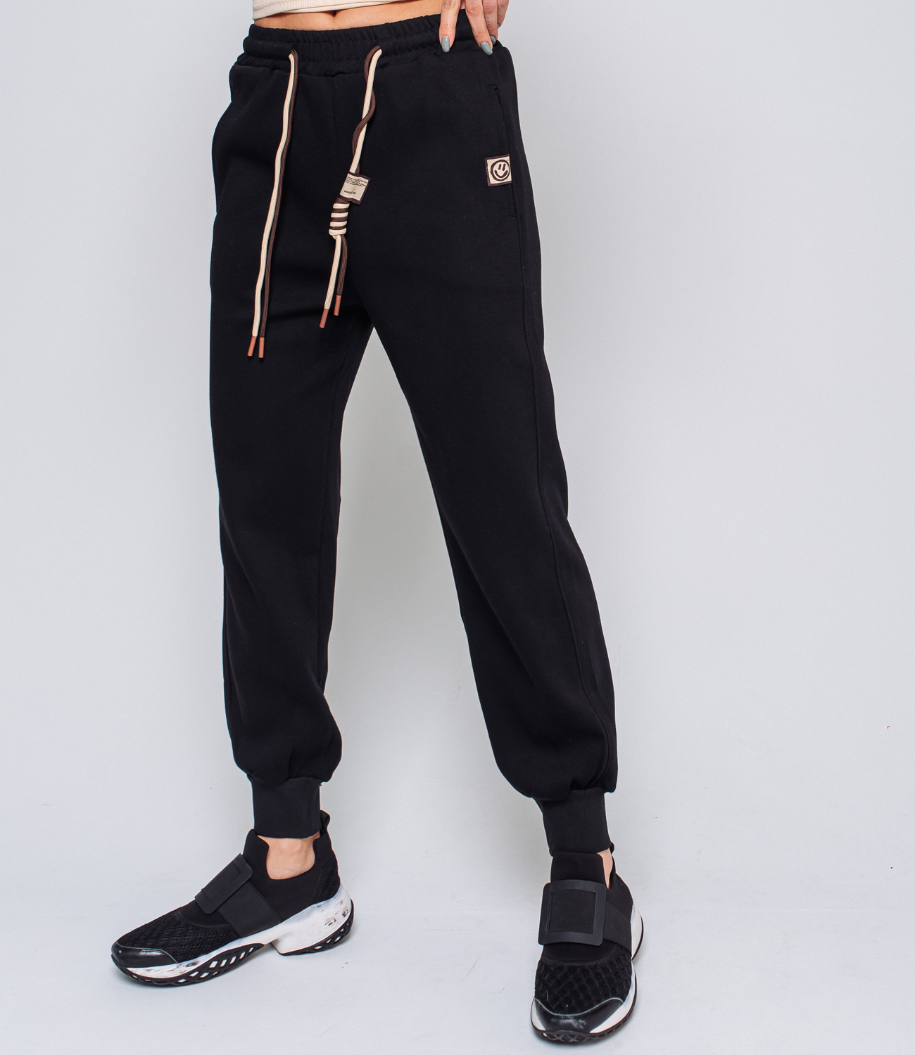 Спортивные брюки #КТ8523 (1), чёрный - фото 3