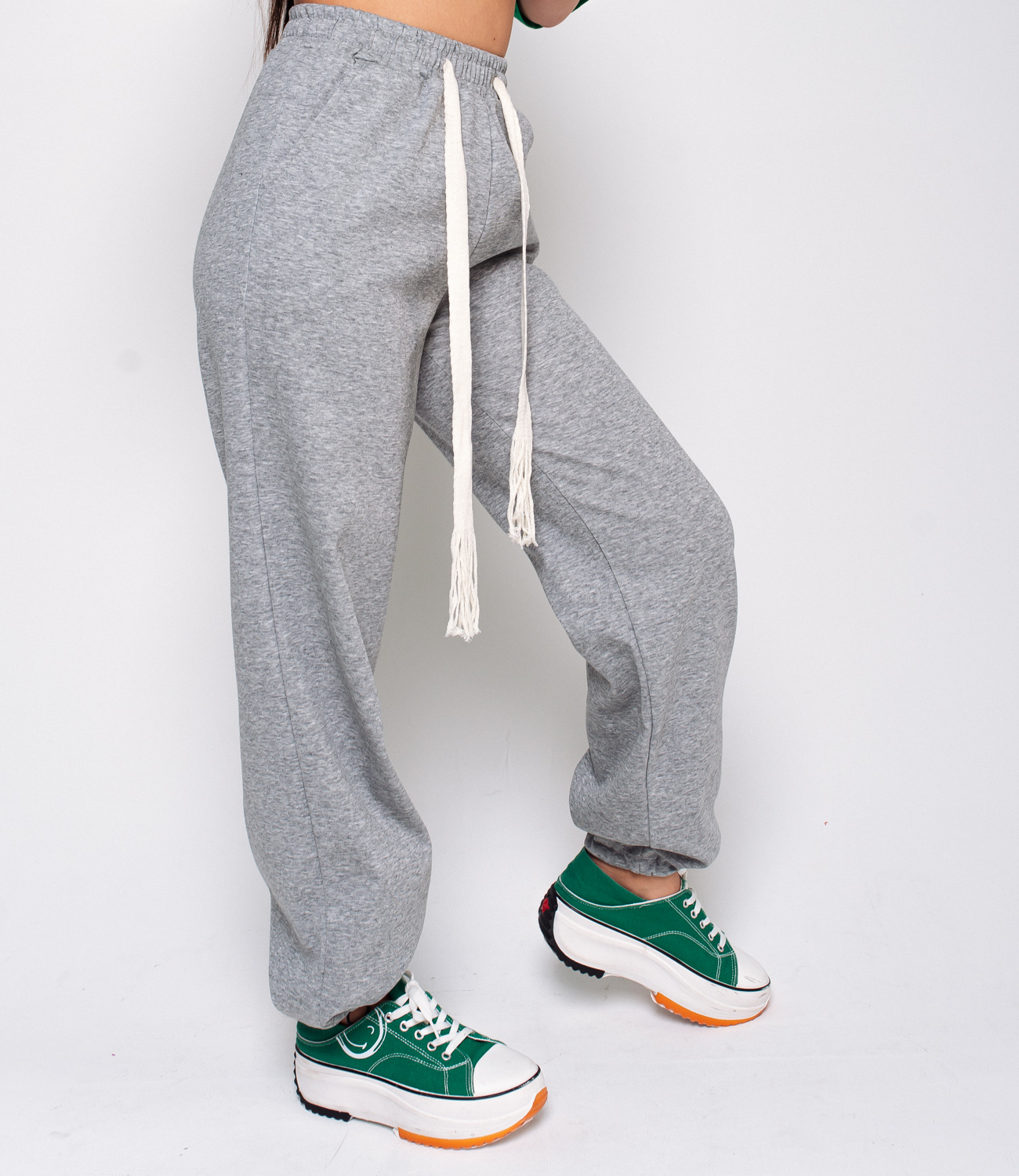 Спортивные брюки #КТ8520, серый - фото 3