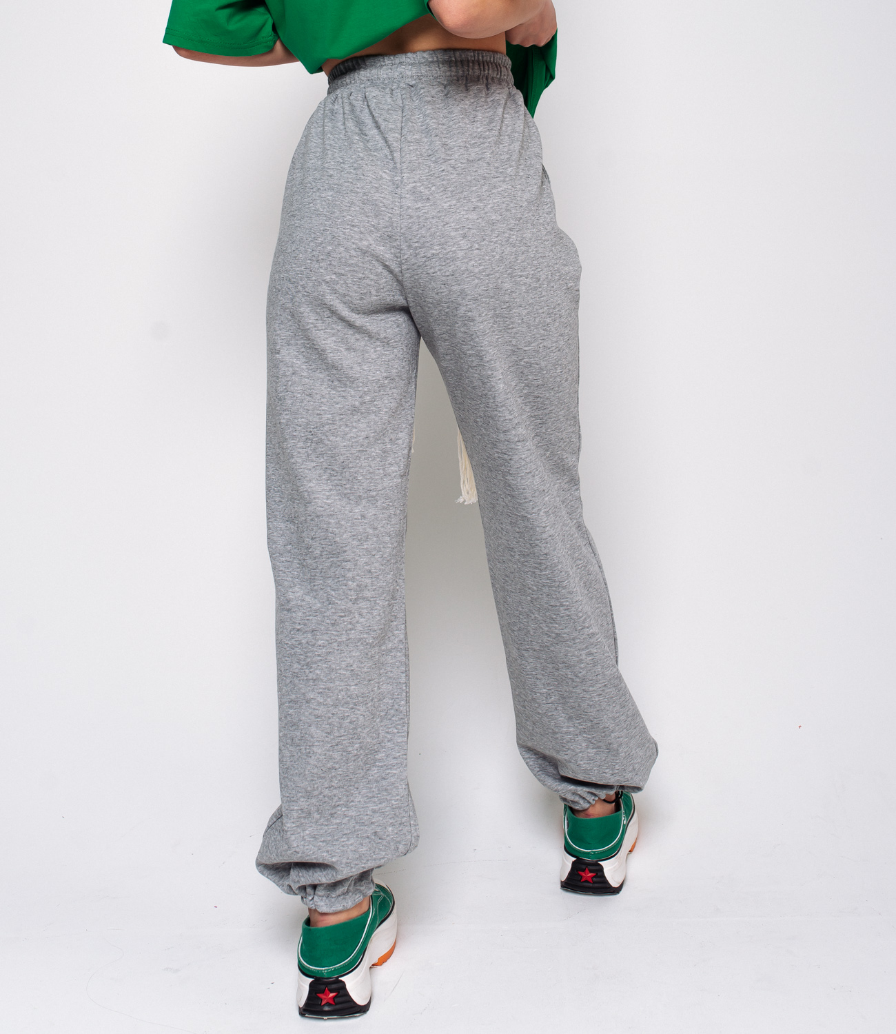 Спортивные брюки #КТ8520, серый - фото 4
