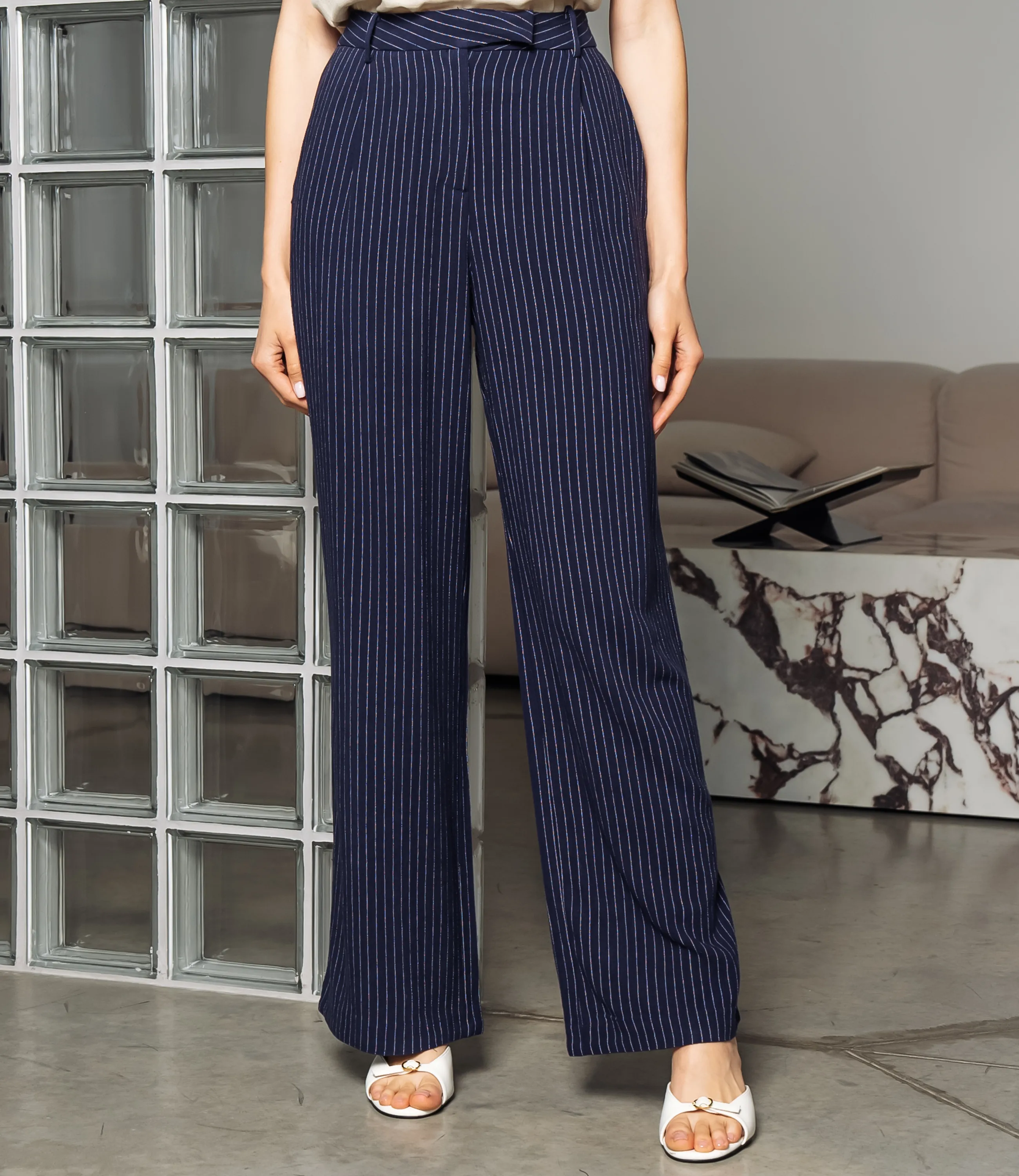 Брюки #ОКТ245001, тёмно-синий - фото 2