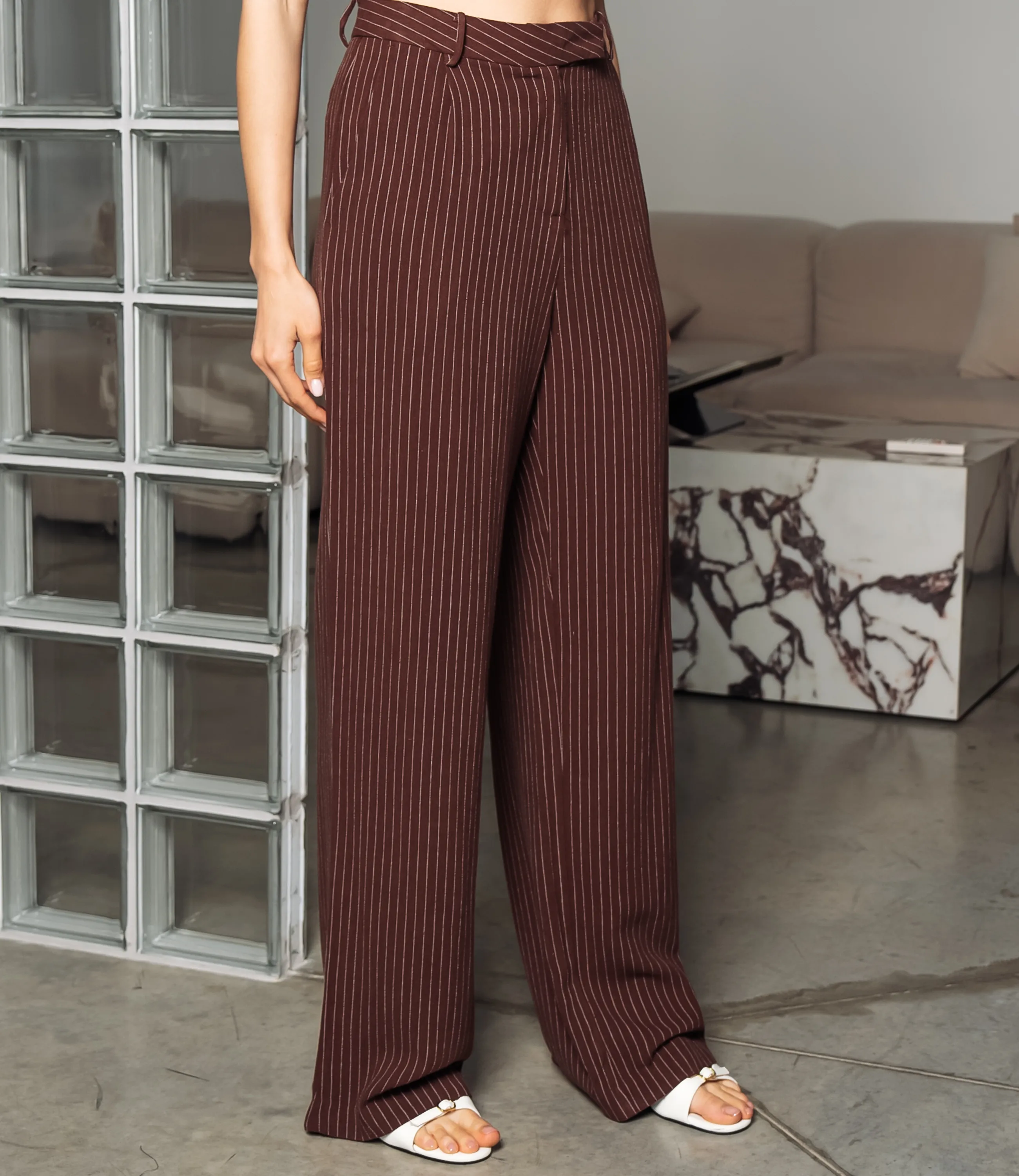 Брюки #ОКТ245001, шоколадный - фото 3