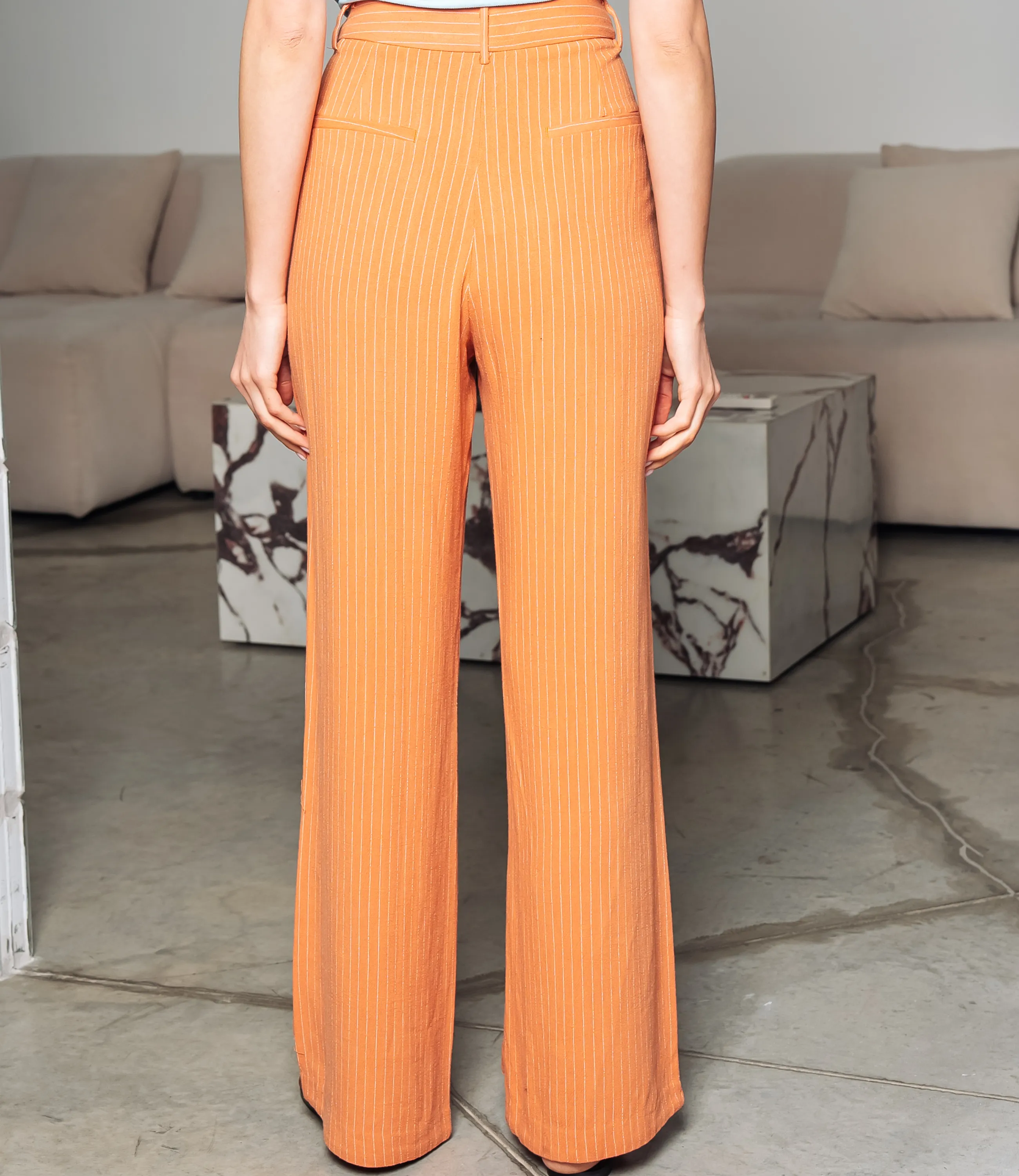 Брюки #ОКТ245001, оранжевый - фото 4