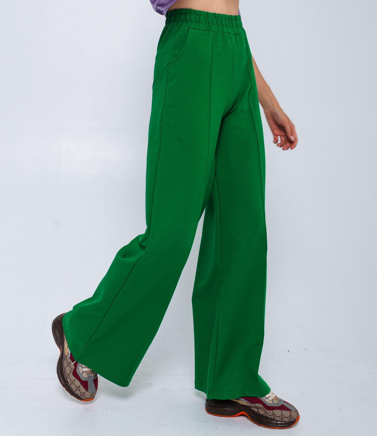 Спортивные брюки #БШ1596-1, зелёный - фото 5