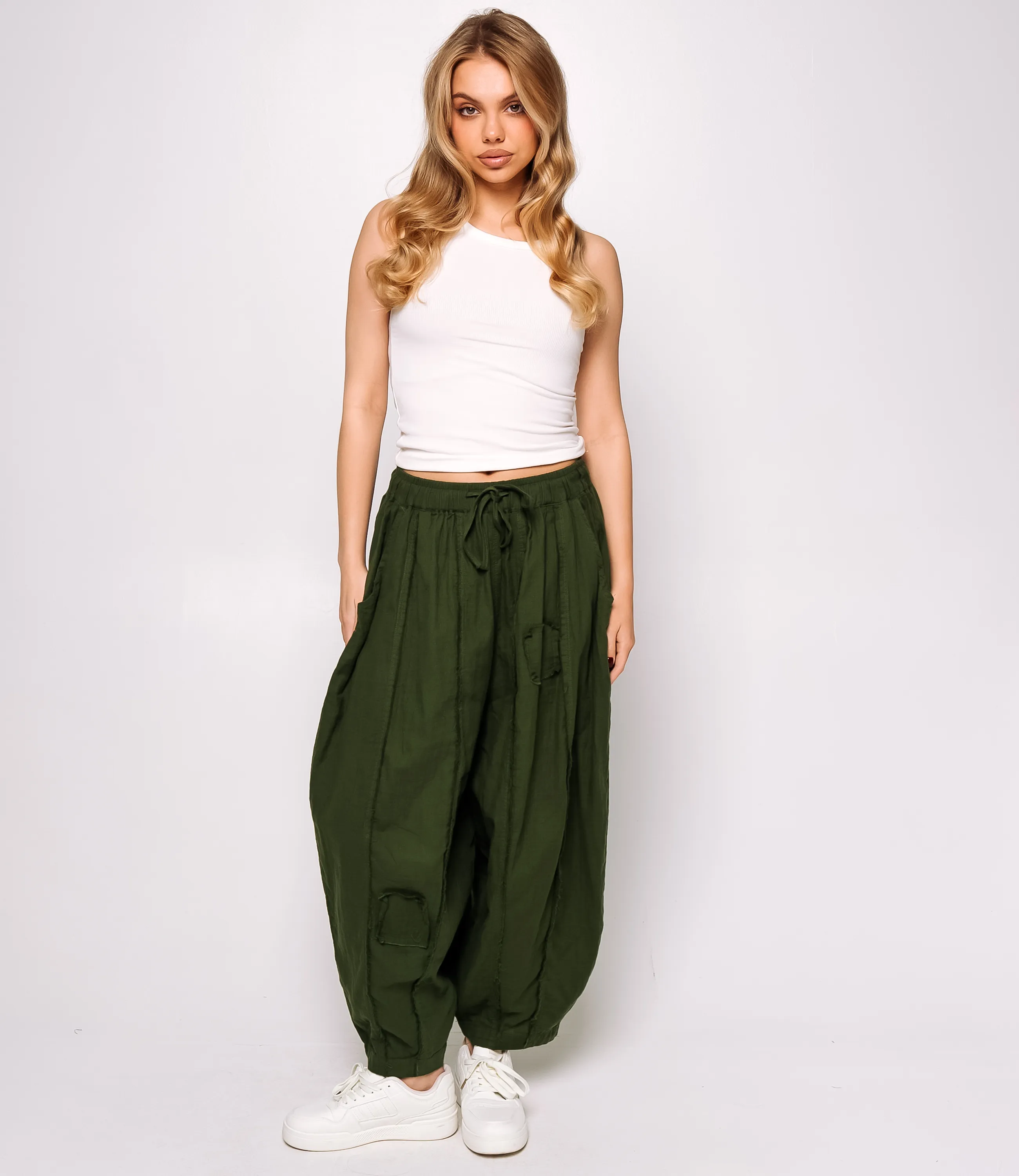 Брюки #КТ2156 (1), зелёный - фото 1