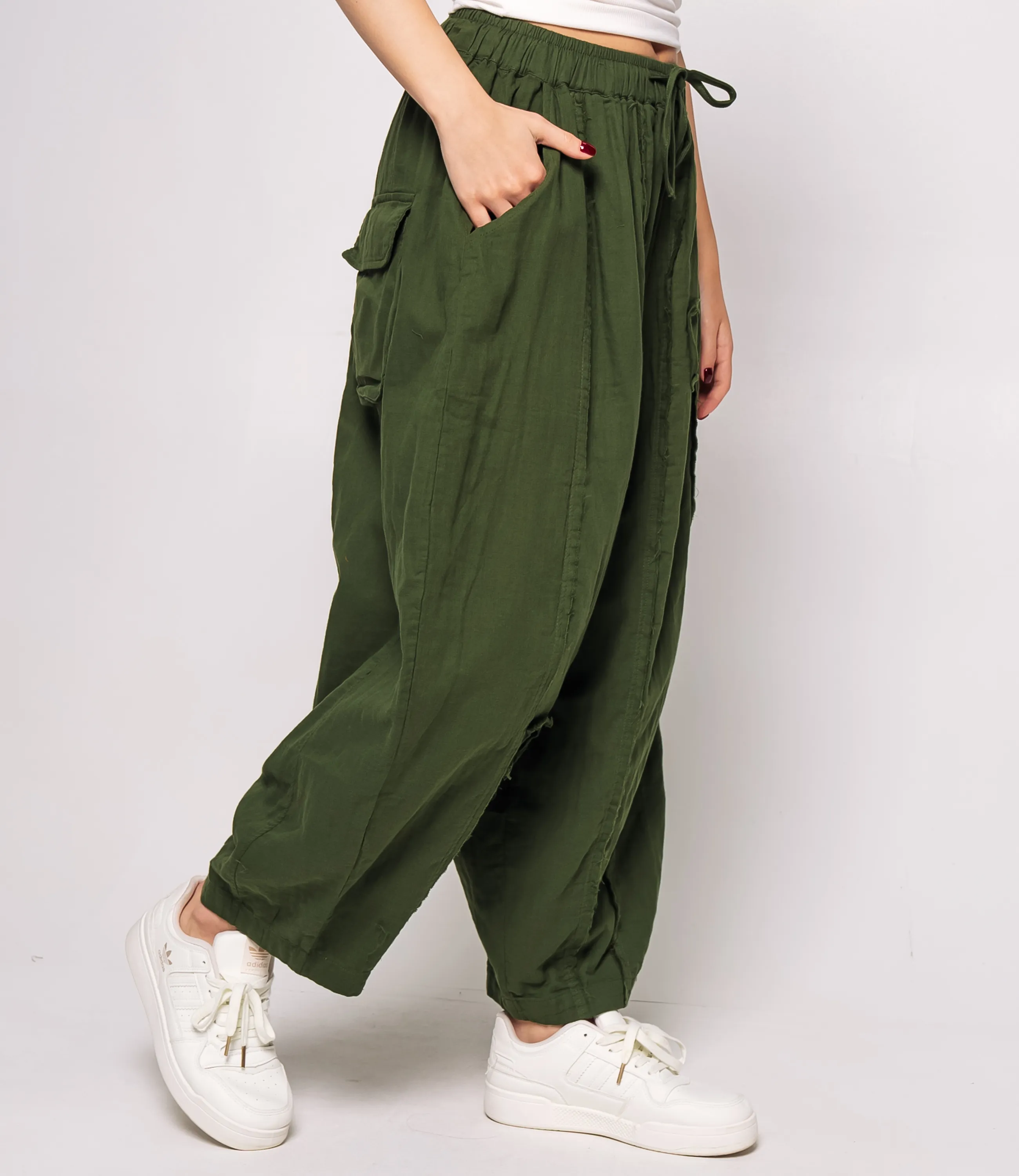 Брюки #КТ2156 (1), зелёный - фото 3