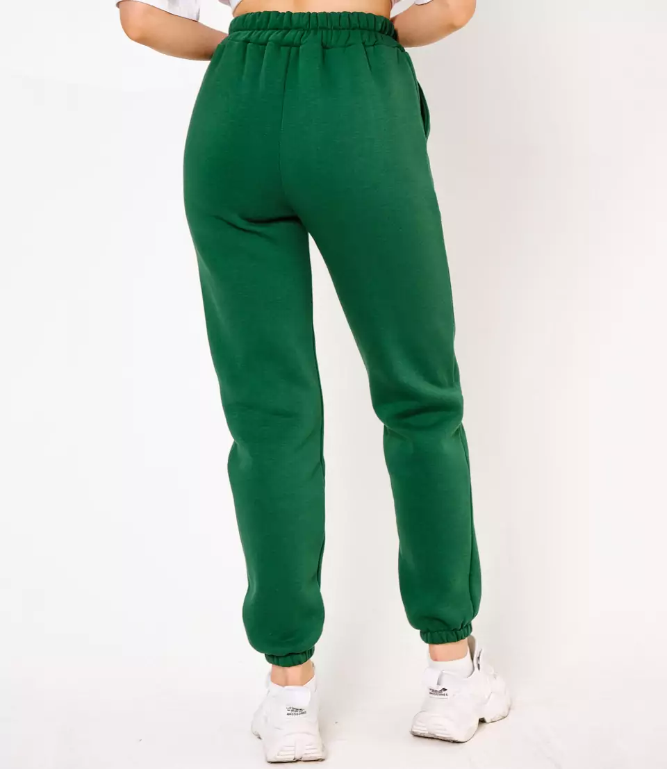 Спортивные брюки #БШ1658, зеленый - фото 4