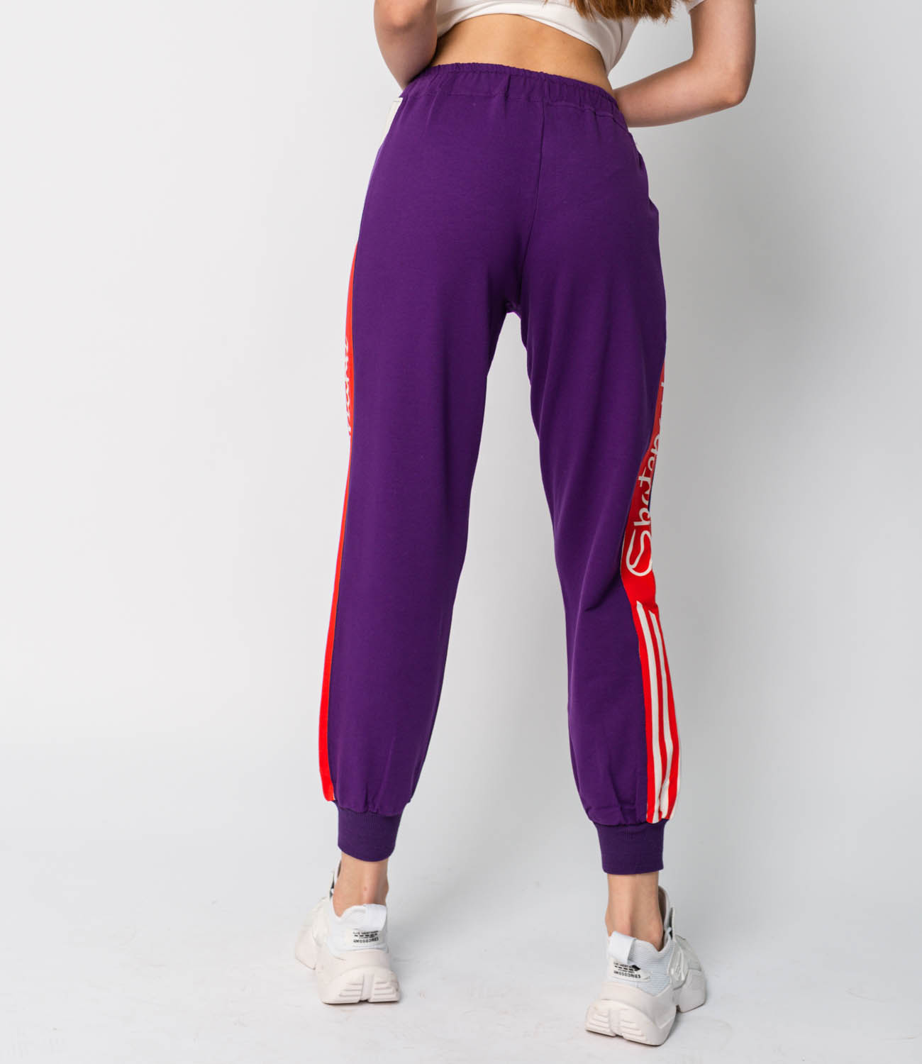 Спортивные брюки #6132, фиолетовый - фото 4