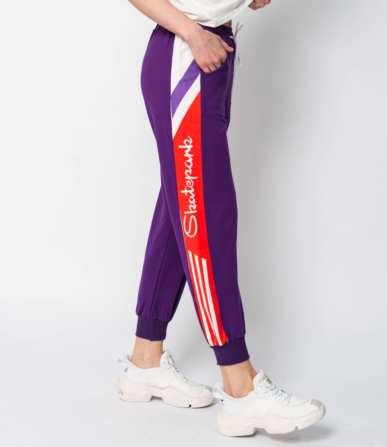 Спортивные брюки #6132, фиолетовый - фото 5