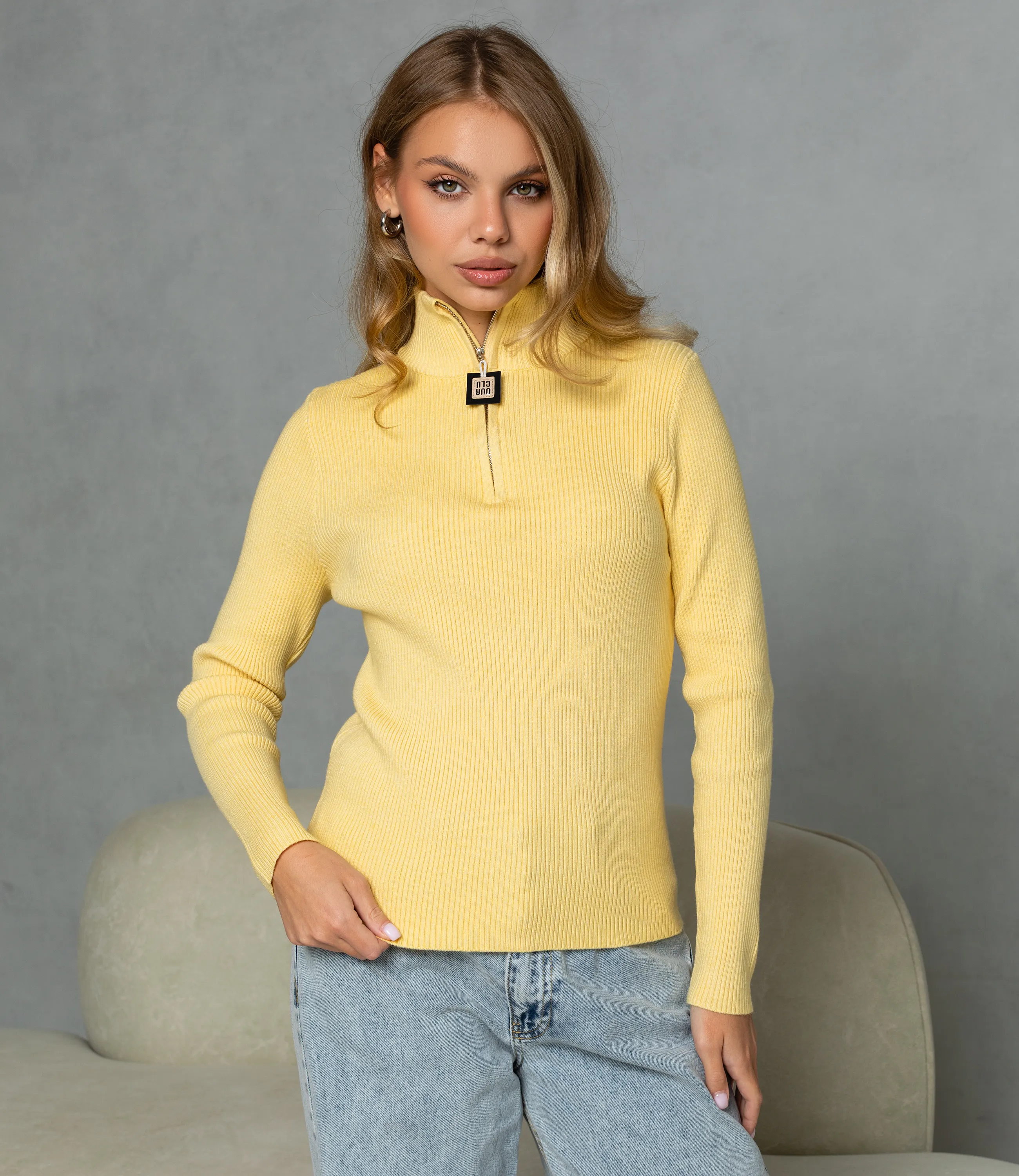 Джемпер #КТ033 (1), горчичный - фото 1