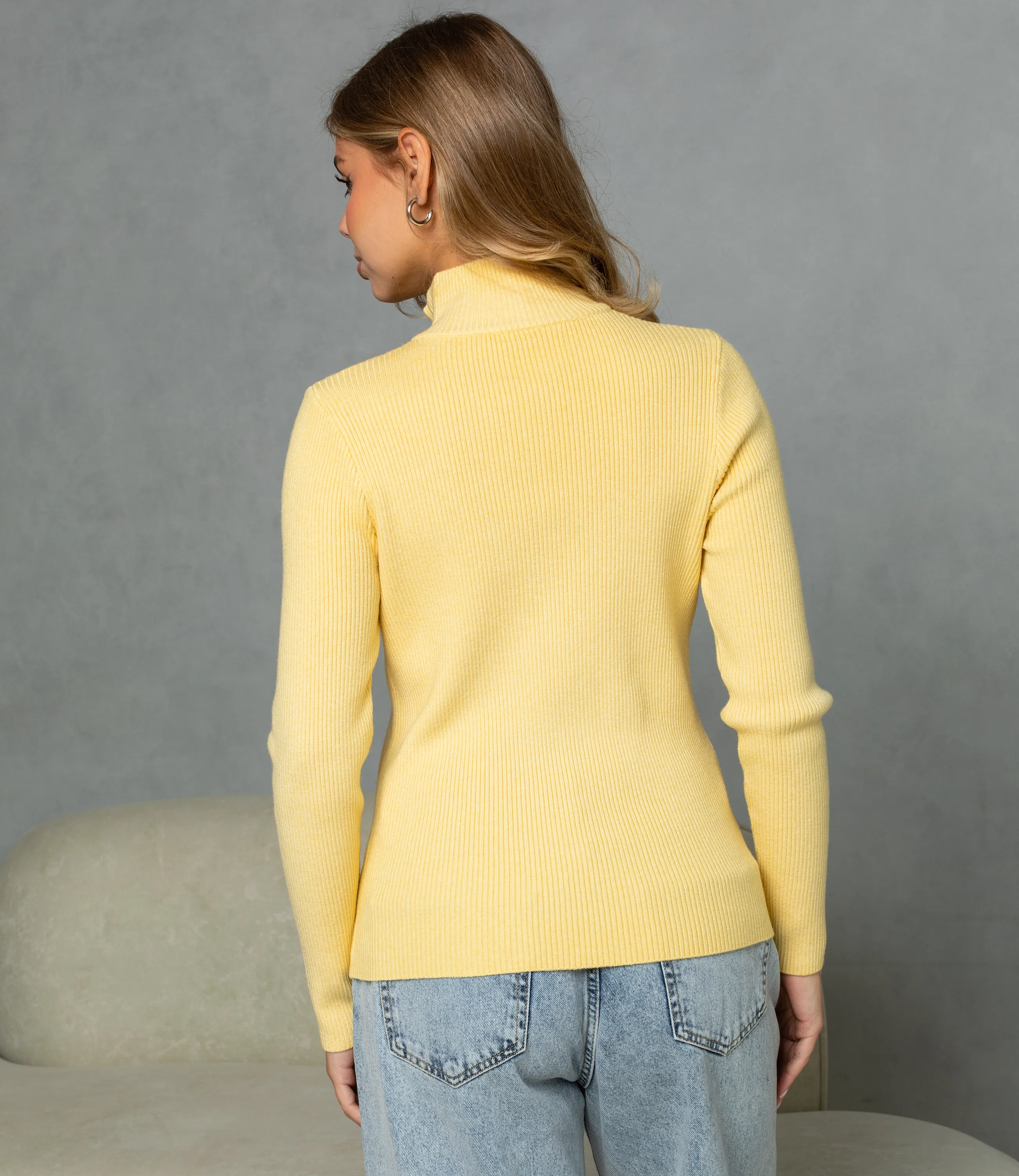 Джемпер #КТ033 (1), горчичный - фото 3