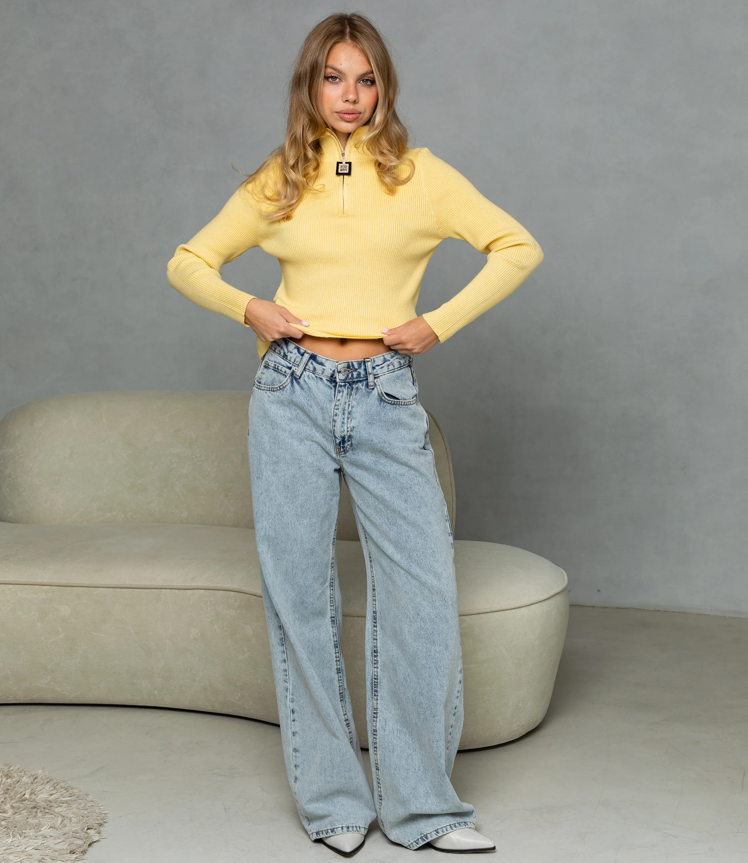 Джемпер #КТ033 (1), горчичный - фото 4