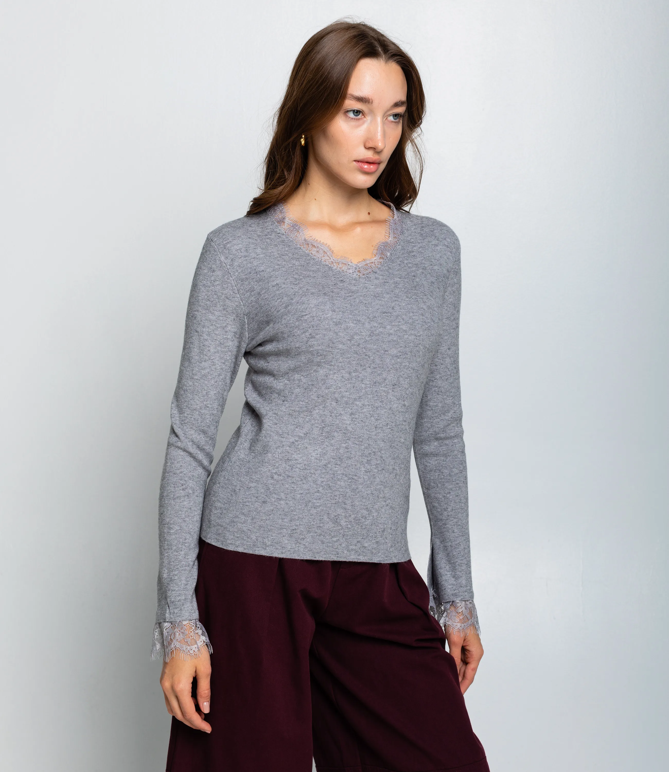 Джемпер #КТ9045, серый - фото 2