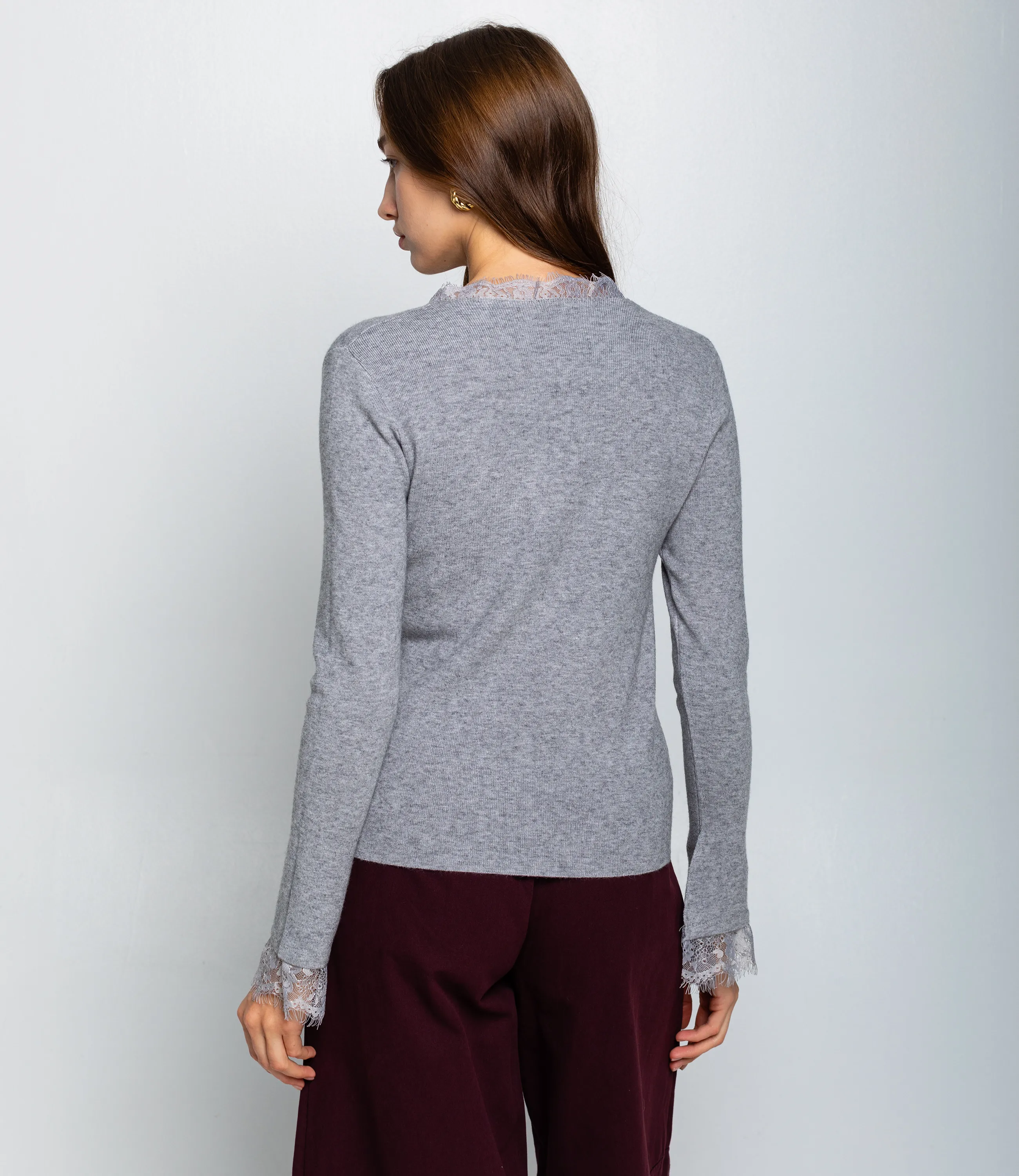 Джемпер #КТ9045, серый - фото 3