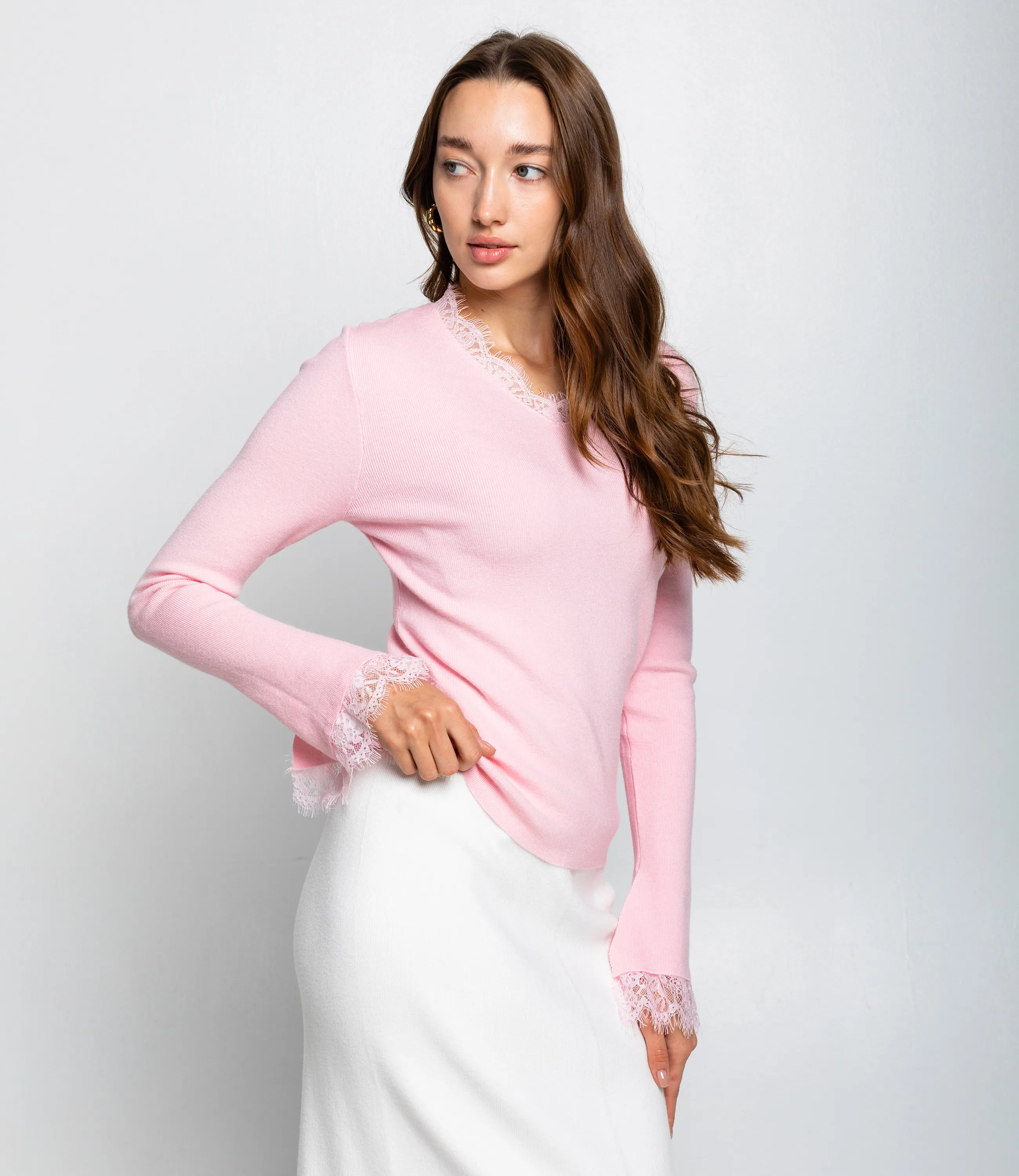 Джемпер #КТ9045, розовый - фото 2
